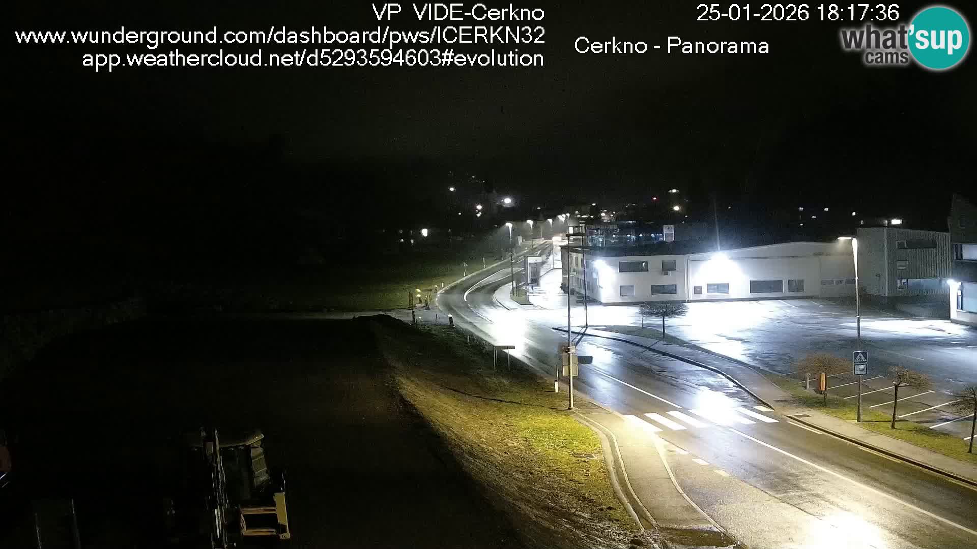 Webcam en direct – Entrée de la ville de Cerkno