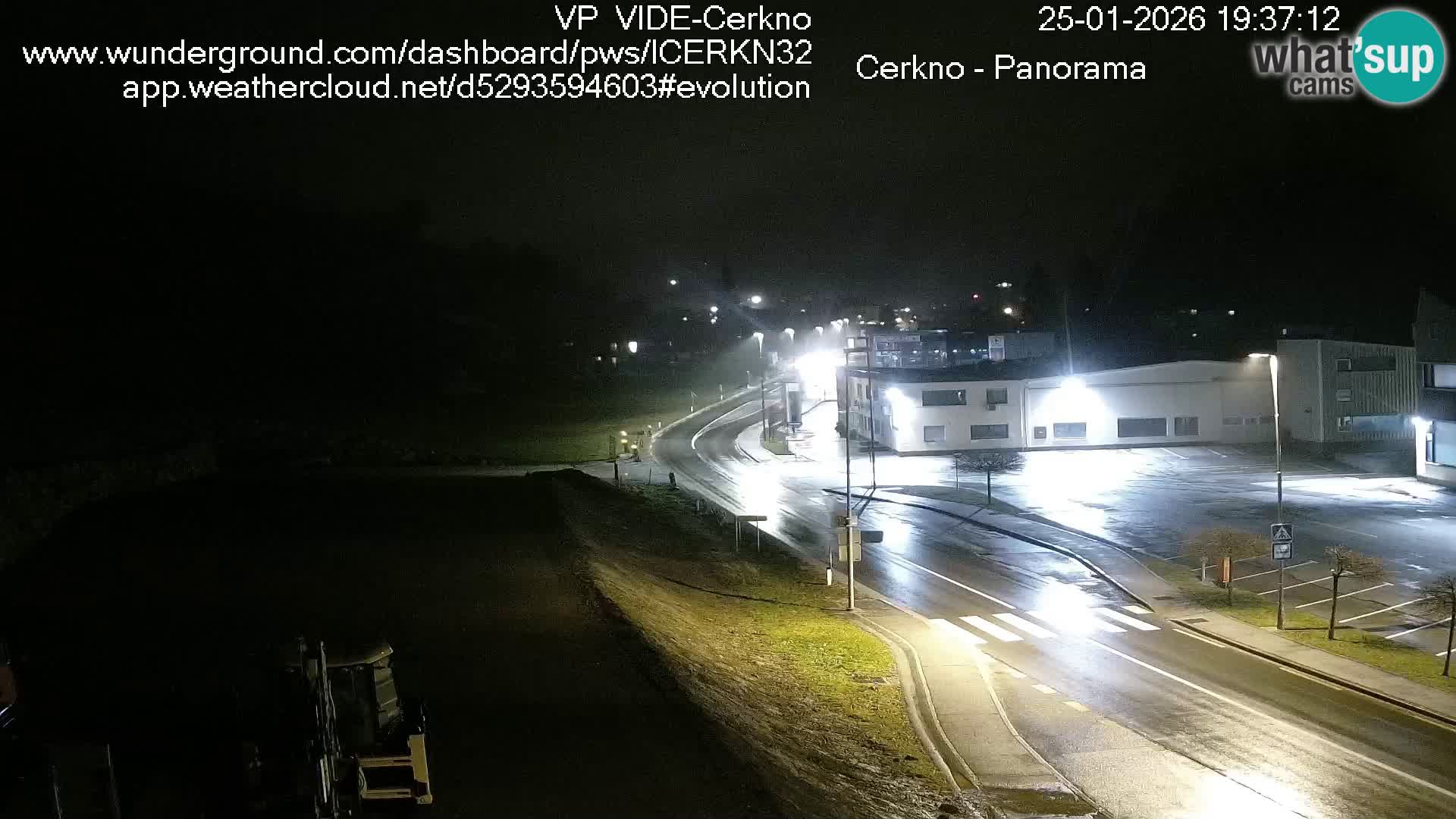 Cerkno city entrance Live Webcam