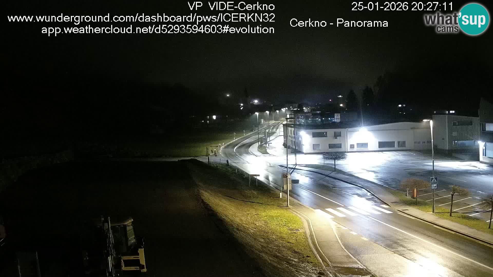 Webcam en direct – Entrée de la ville de Cerkno