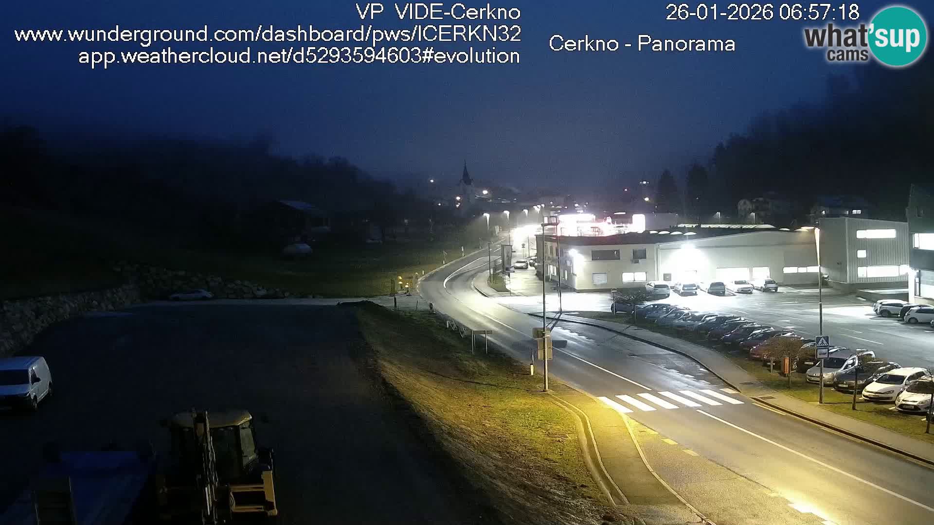 Cerkno entrada a la ciudad Webcam en vivo