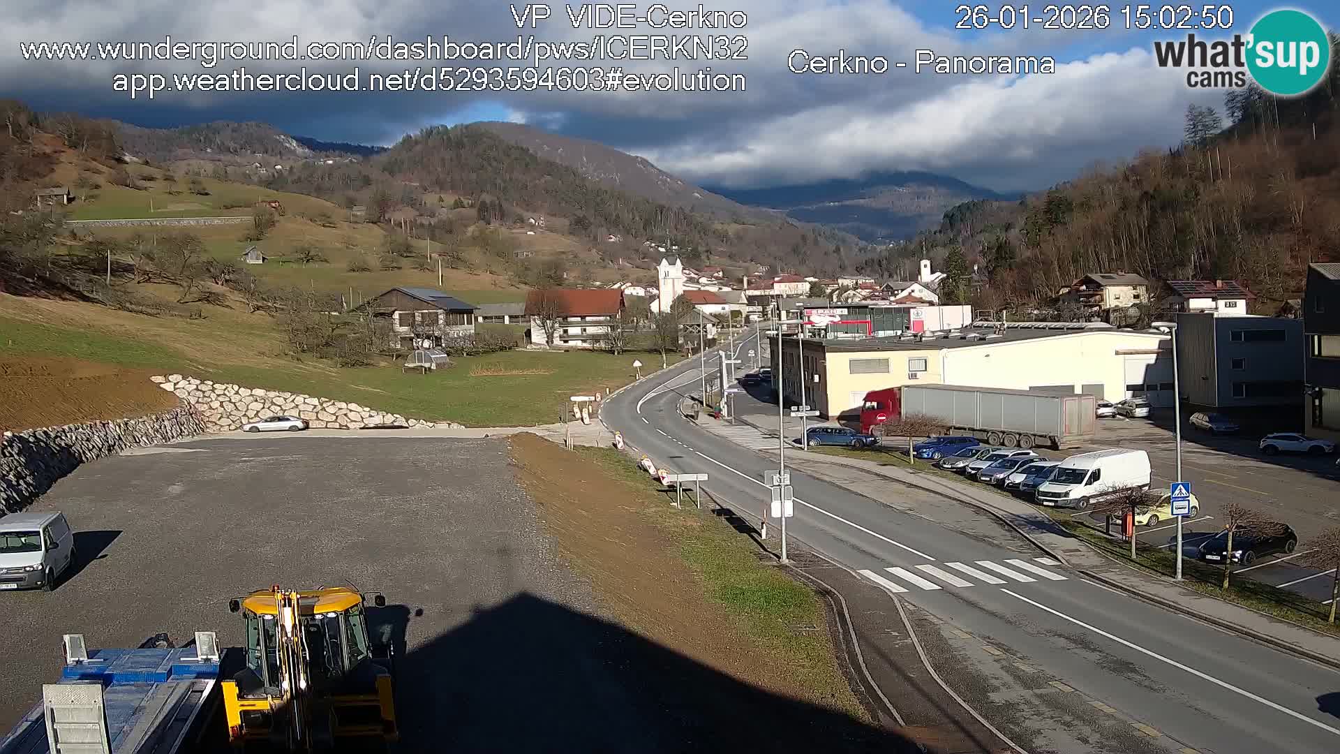 Cerkno ulaz u grad – Kamera uživo