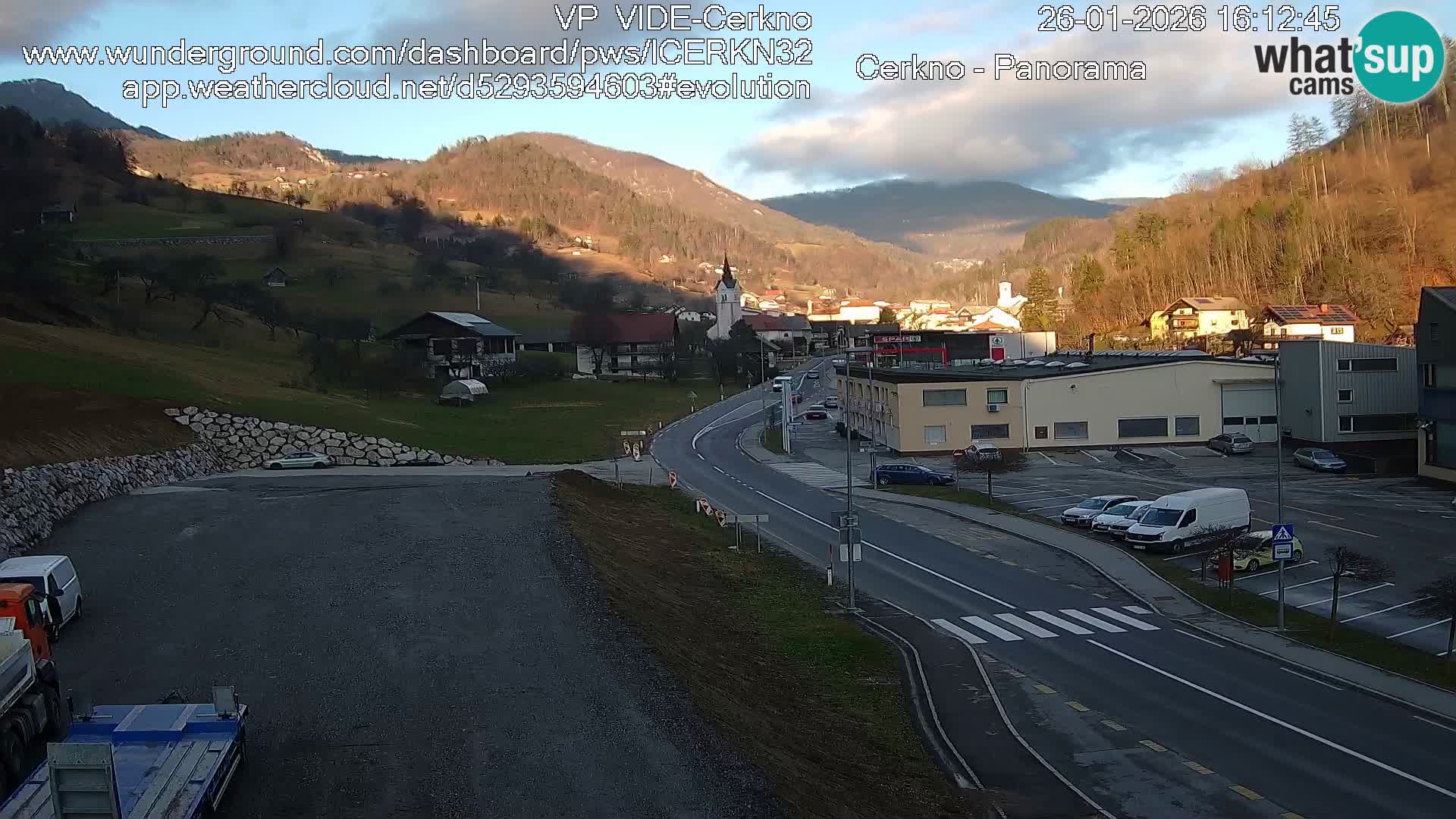 Cerkno ulaz u grad – Kamera uživo