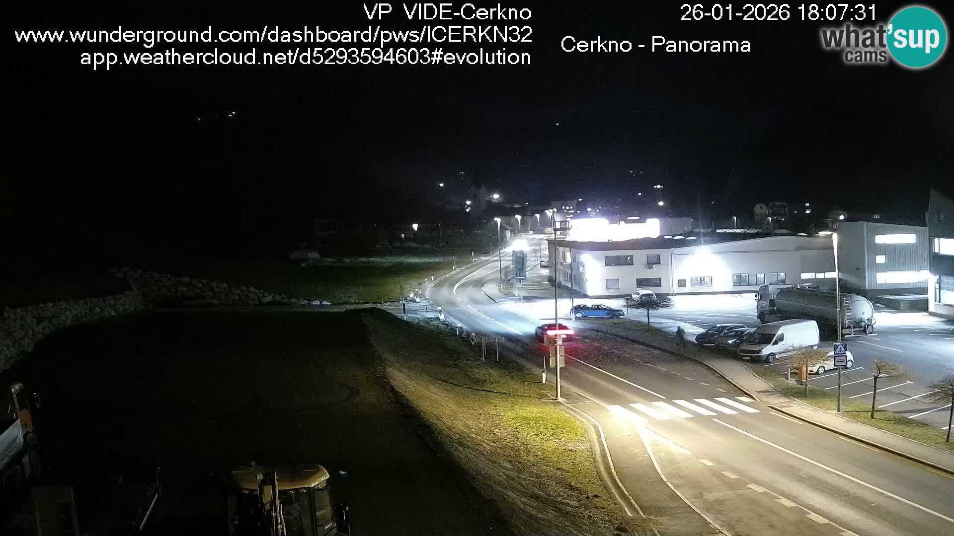 Cerkno city entrance Live Webcam