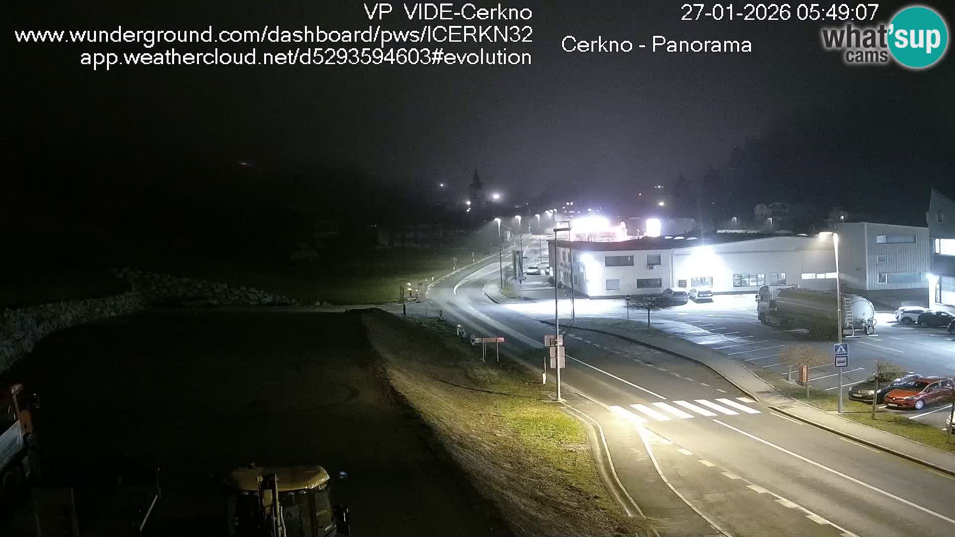 Cerkno city entrance Live Webcam