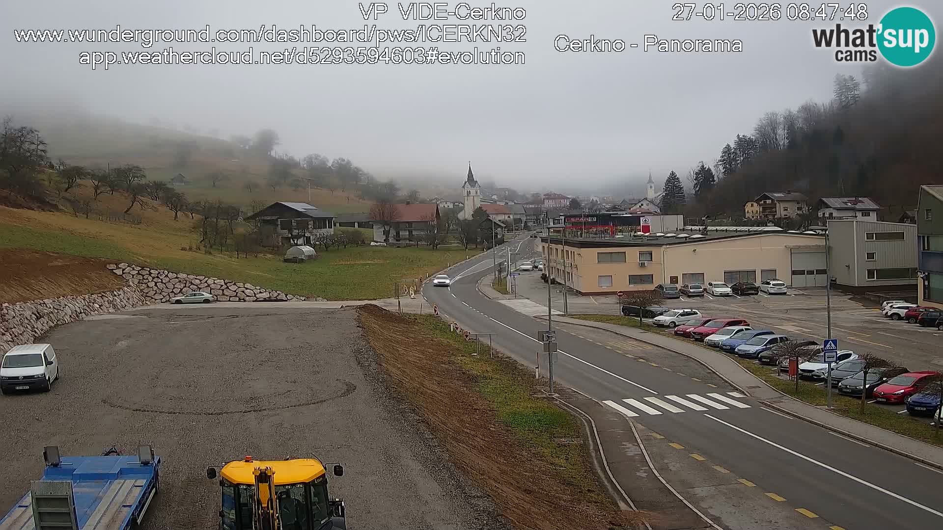 Cerkno city entrance Live Webcam
