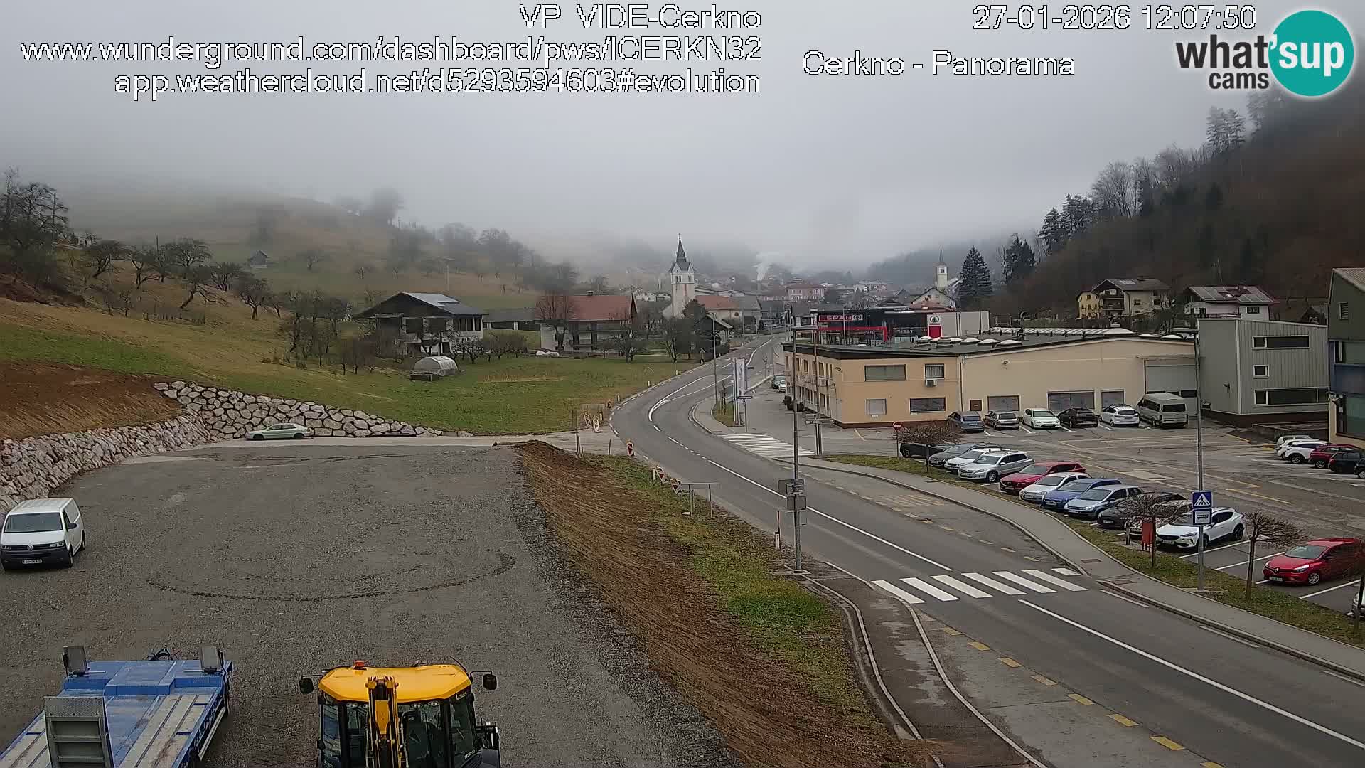 Webcam en direct – Entrée de la ville de Cerkno