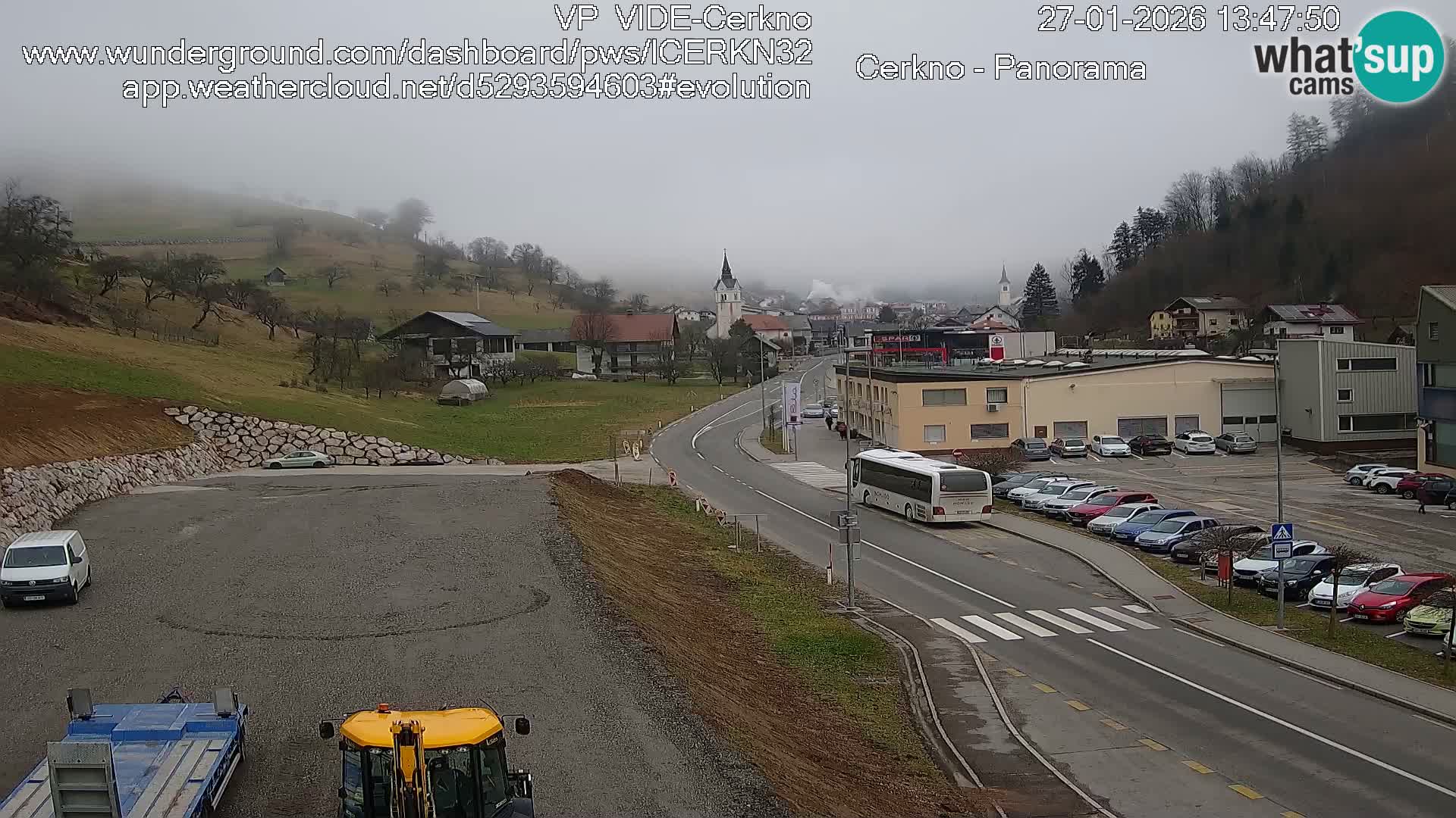 Cerkno city entrance Live Webcam