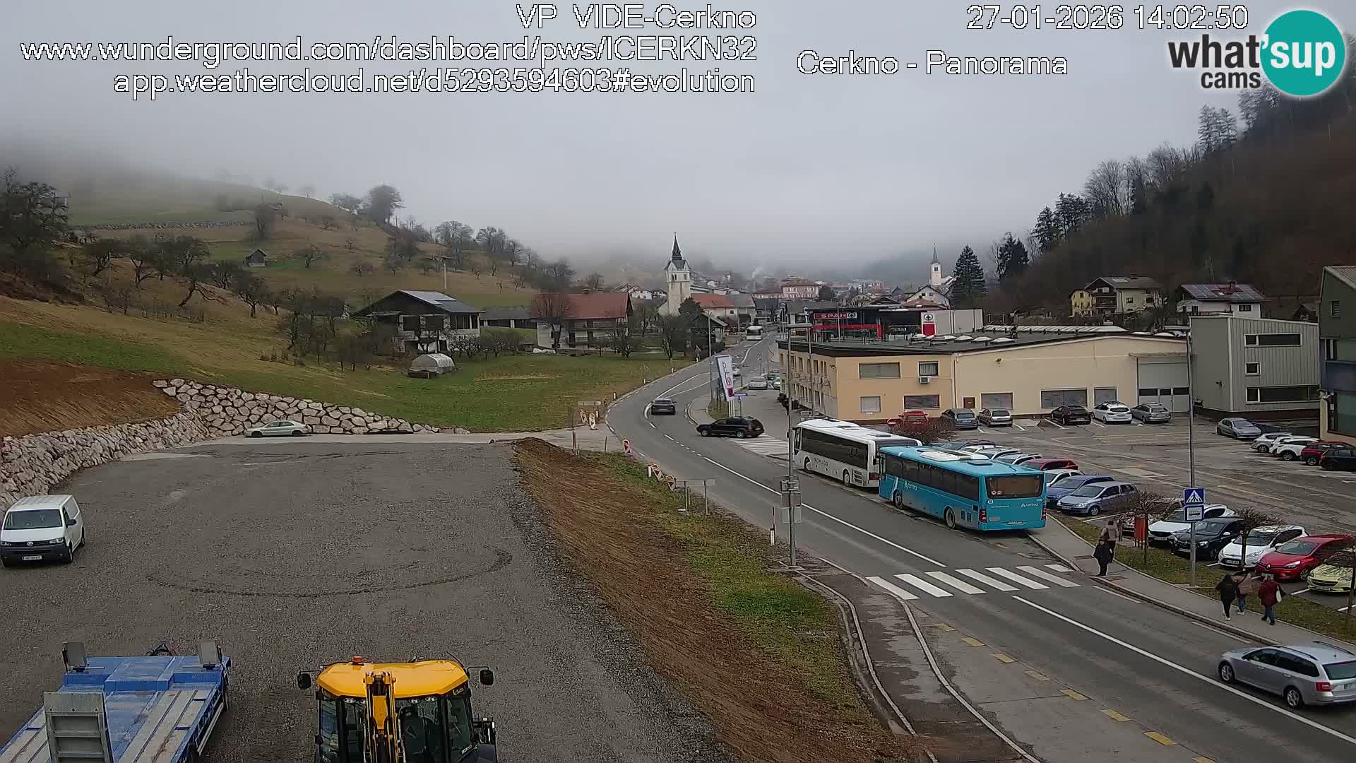 Cerkno entrada a la ciudad Webcam en vivo