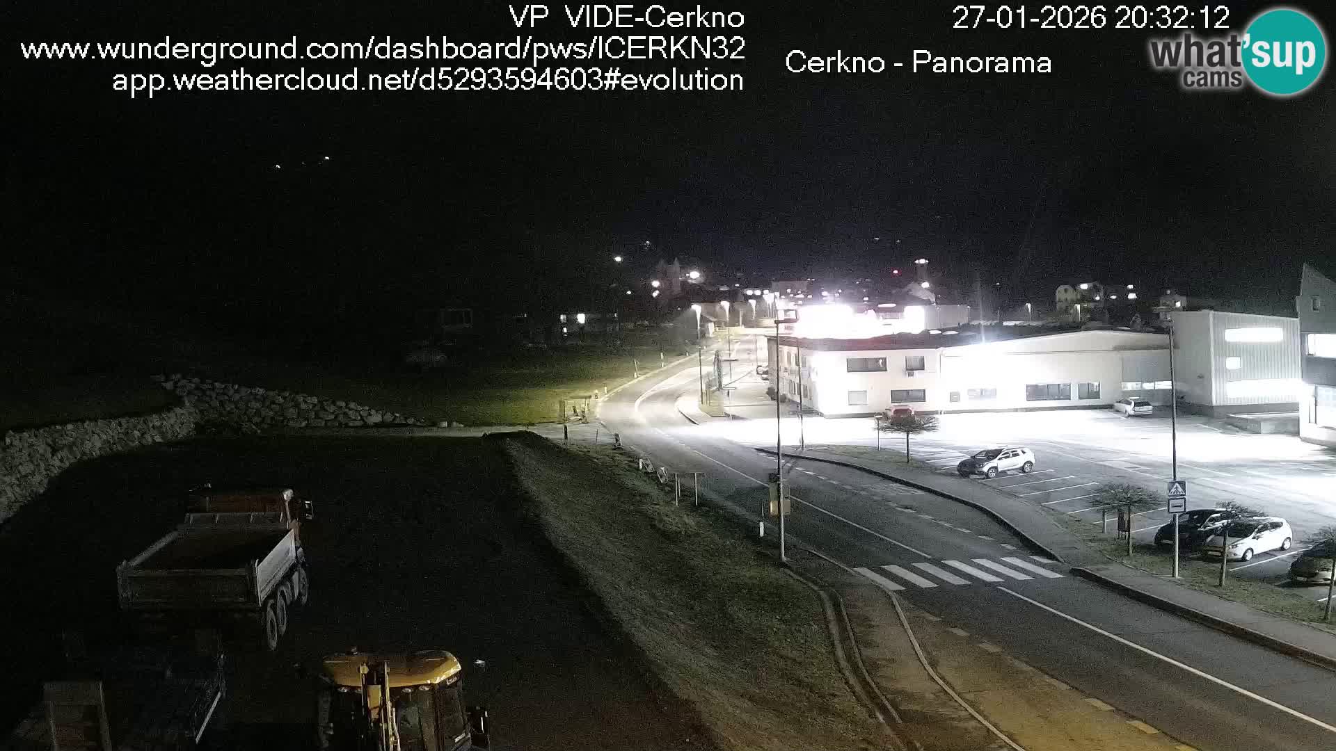 Cerkno city entrance Live Webcam