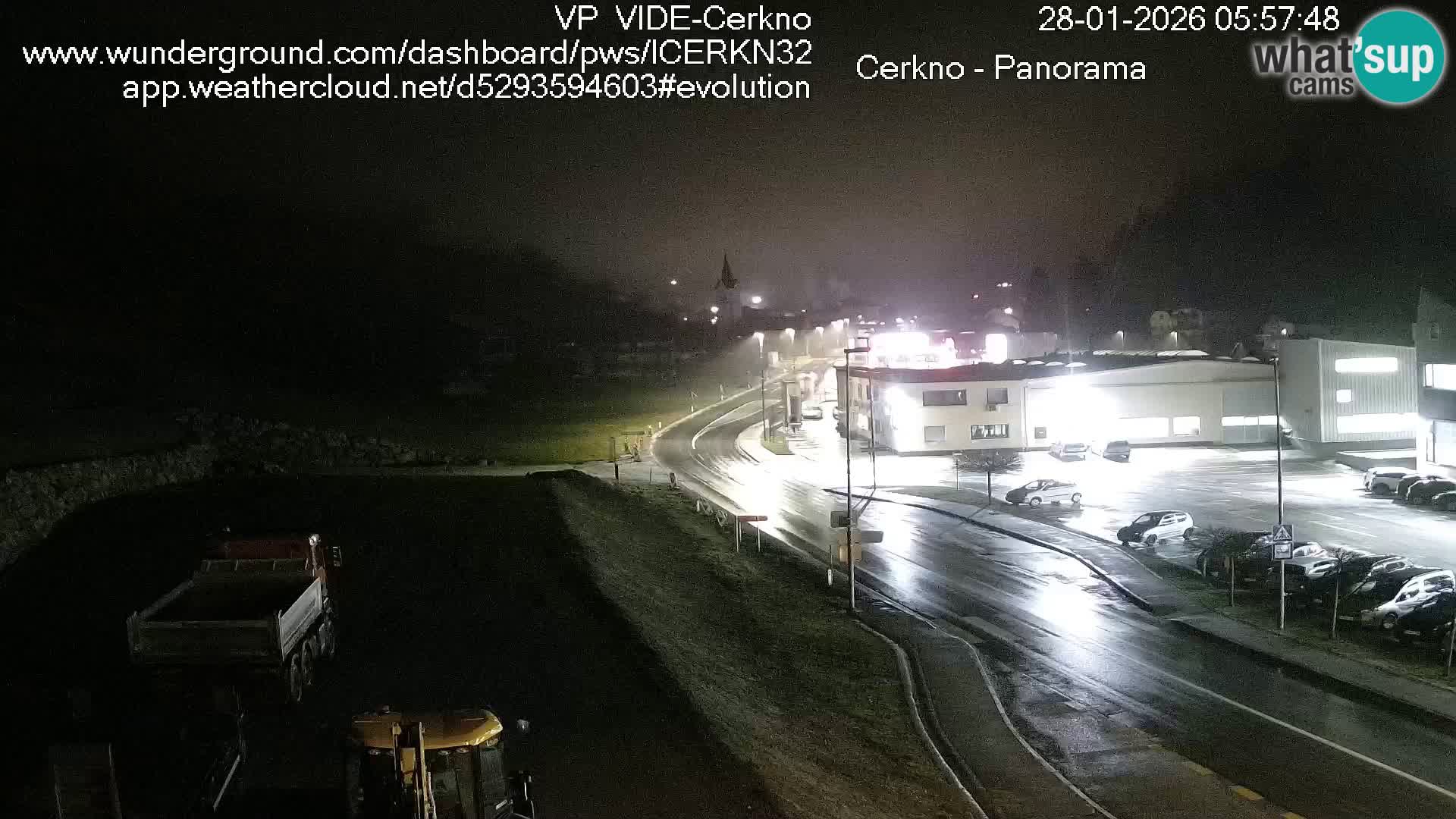 Cerkno city entrance Live Webcam