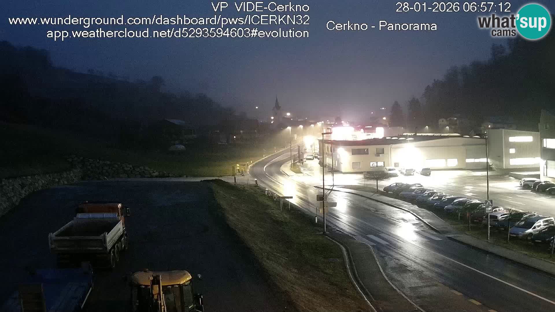 Cerkno city entrance Live Webcam