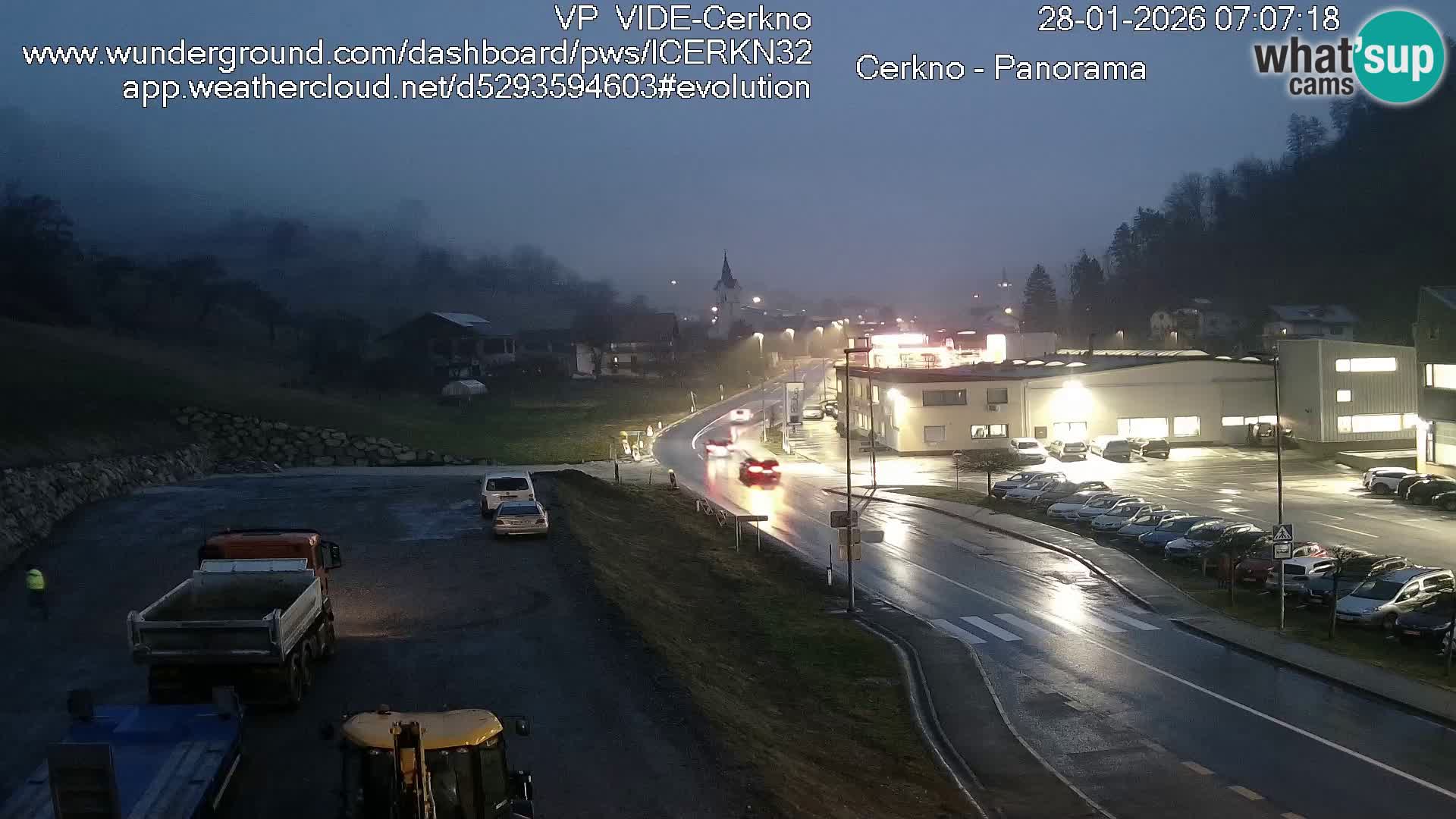 Cerkno city entrance Live Webcam