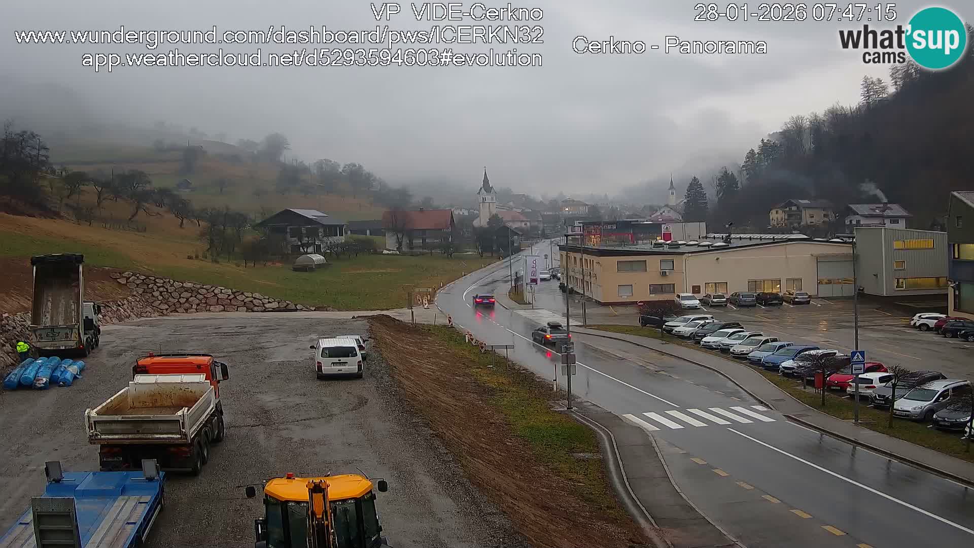 Cerkno city entrance Live Webcam