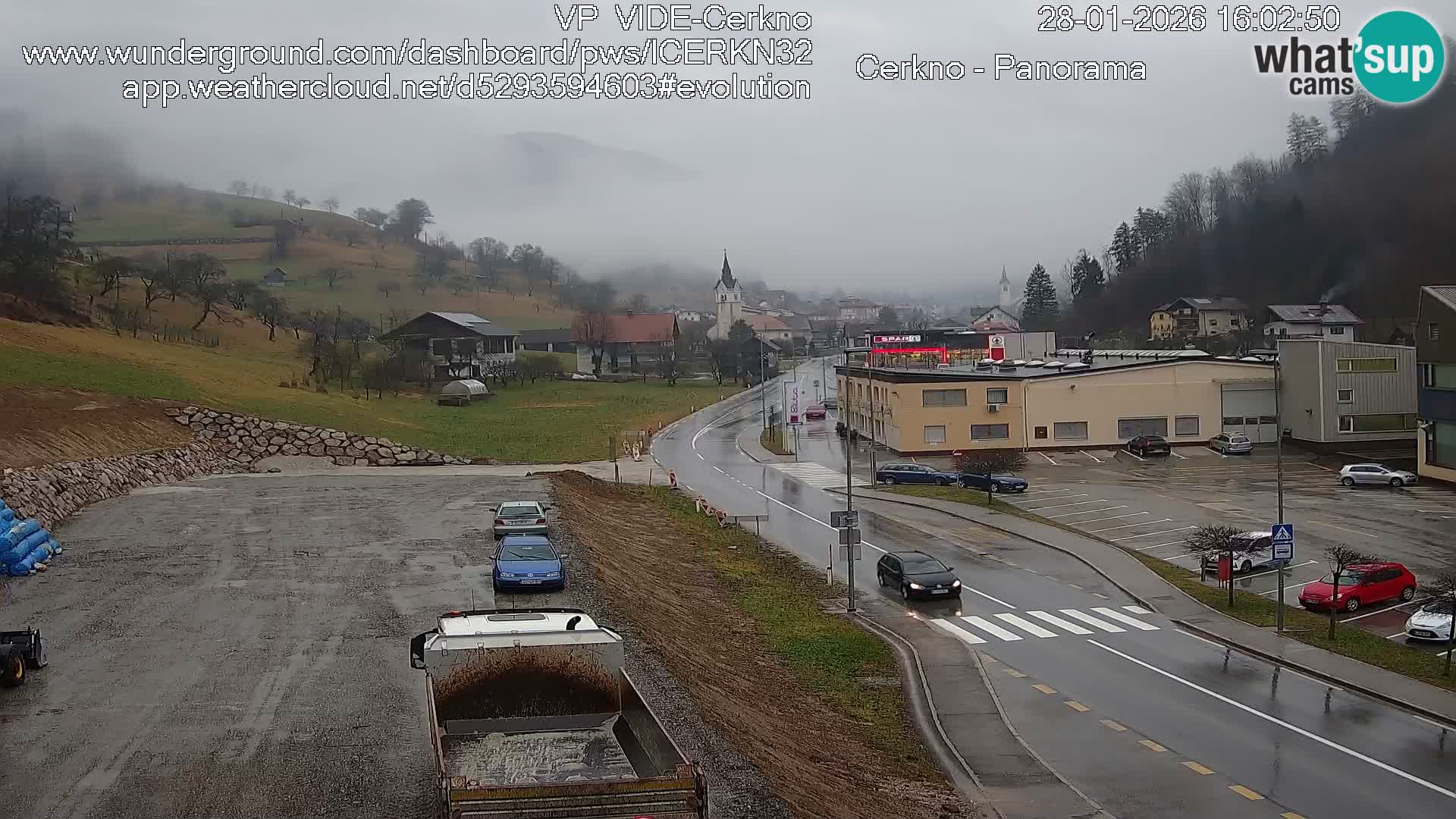 Cerkno ulaz u grad – Kamera uživo