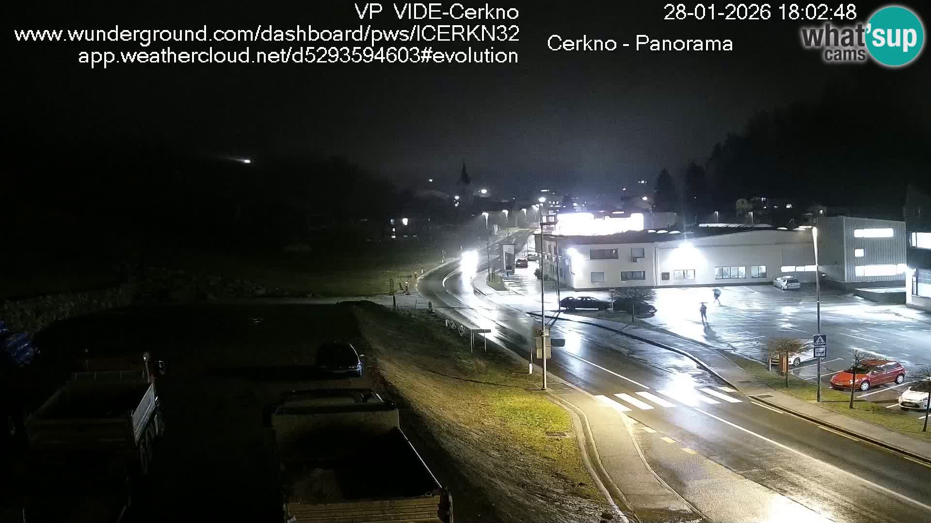 Cerkno city entrance Live Webcam
