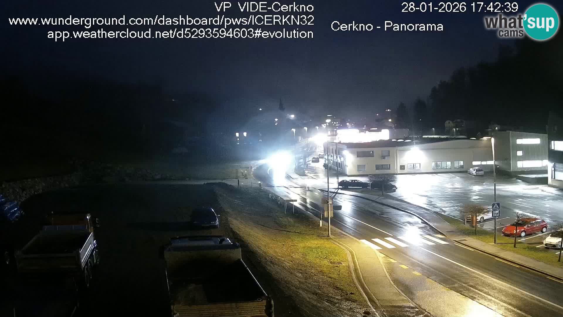 Cerkno entrada a la ciudad Webcam en vivo