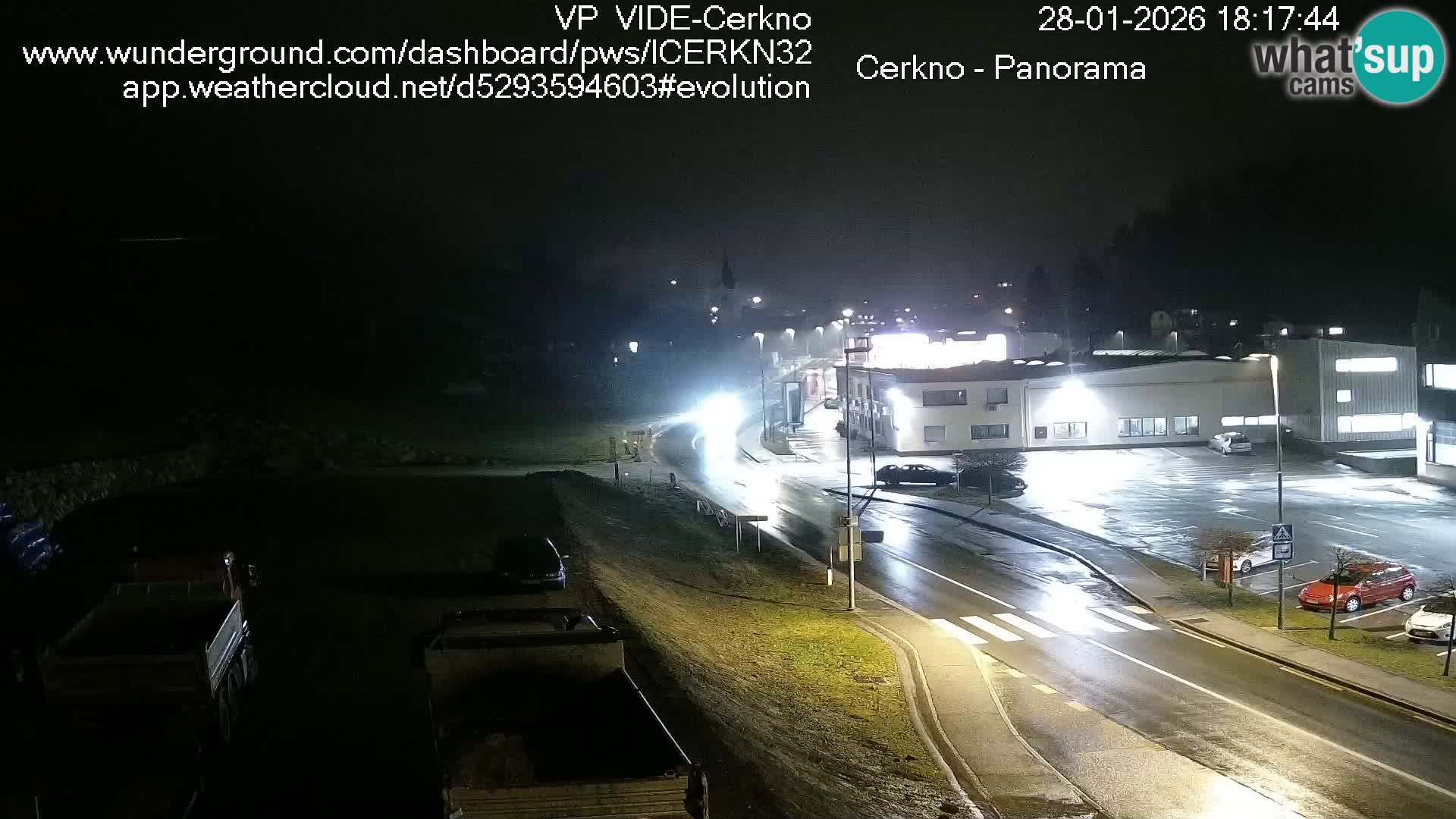 Cerkno city entrance Live Webcam