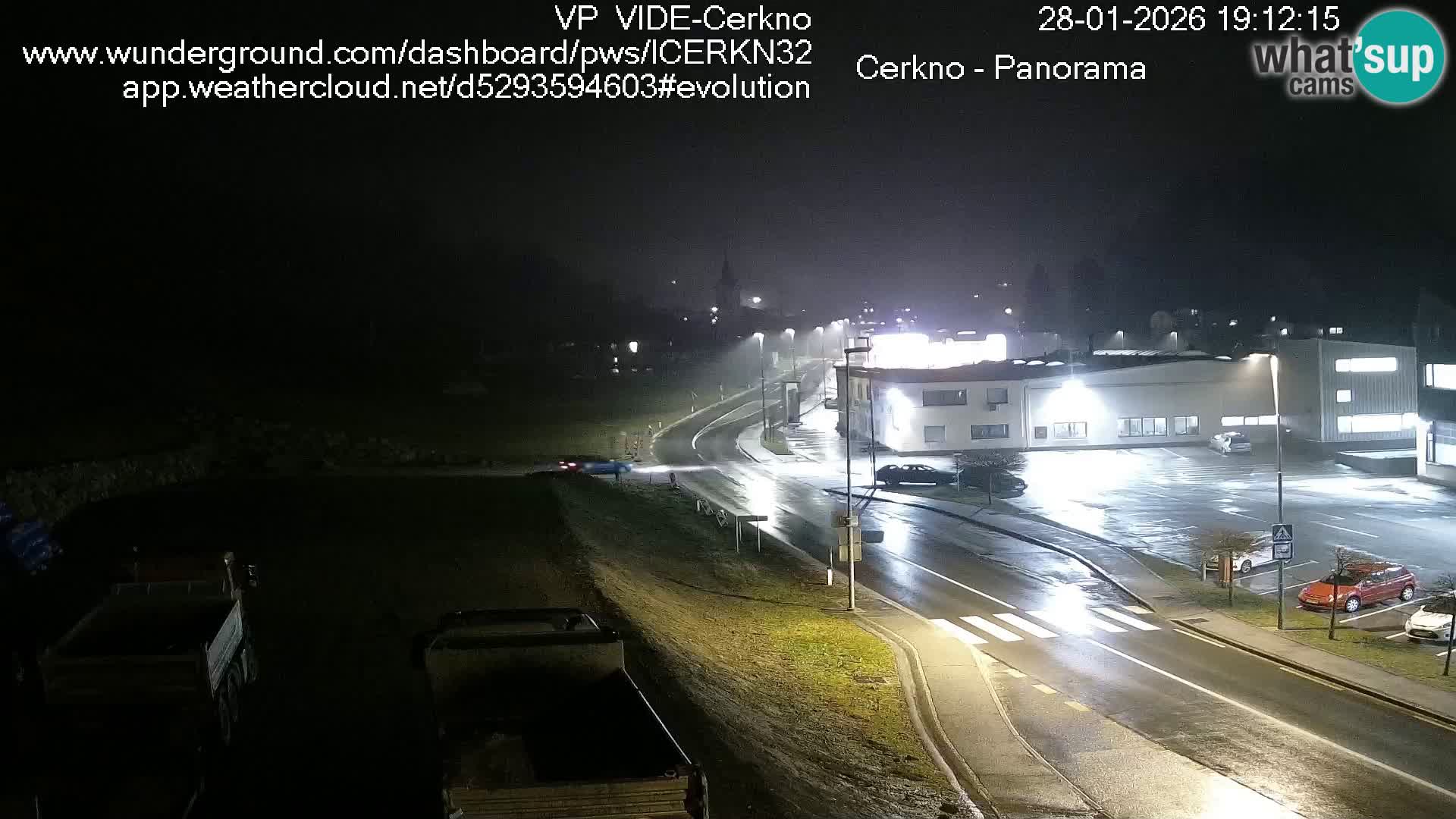 Cerkno entrada a la ciudad Webcam en vivo