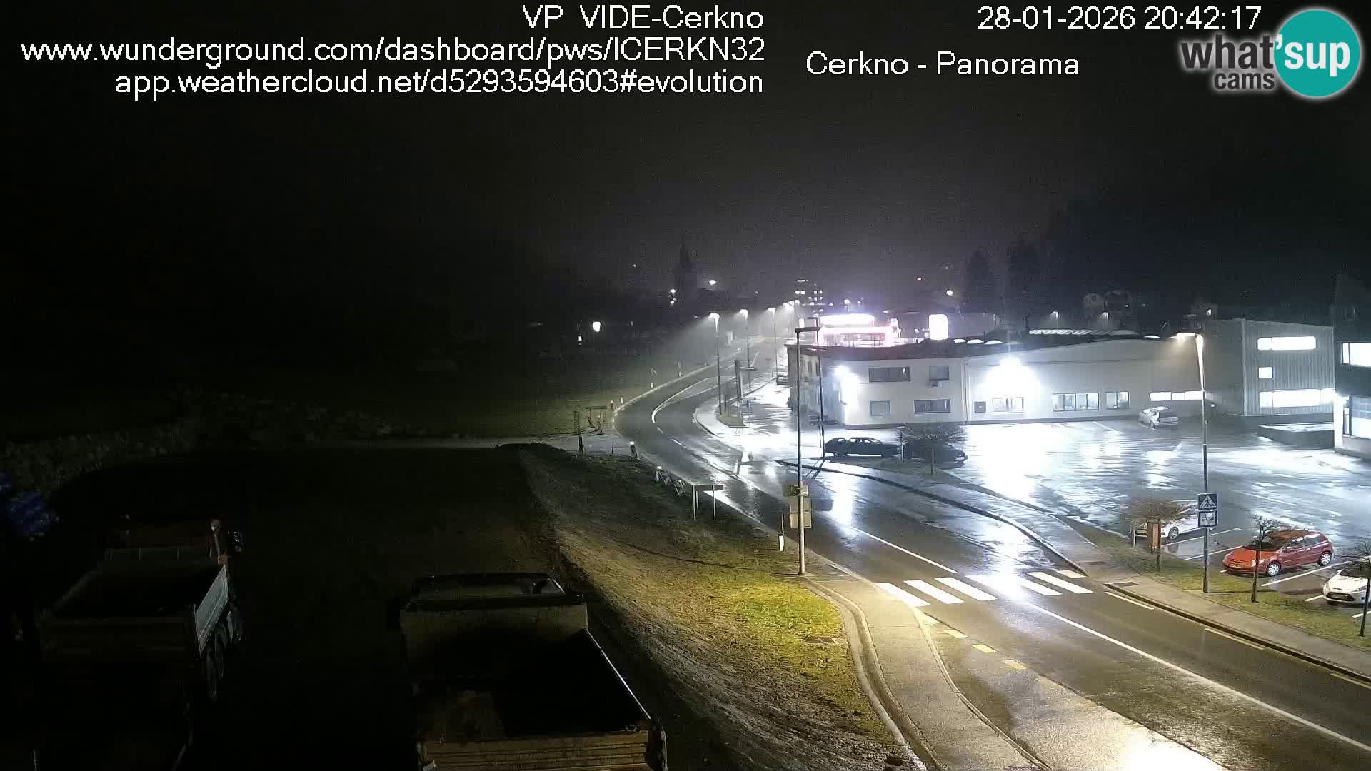 Cerkno city entrance Live Webcam