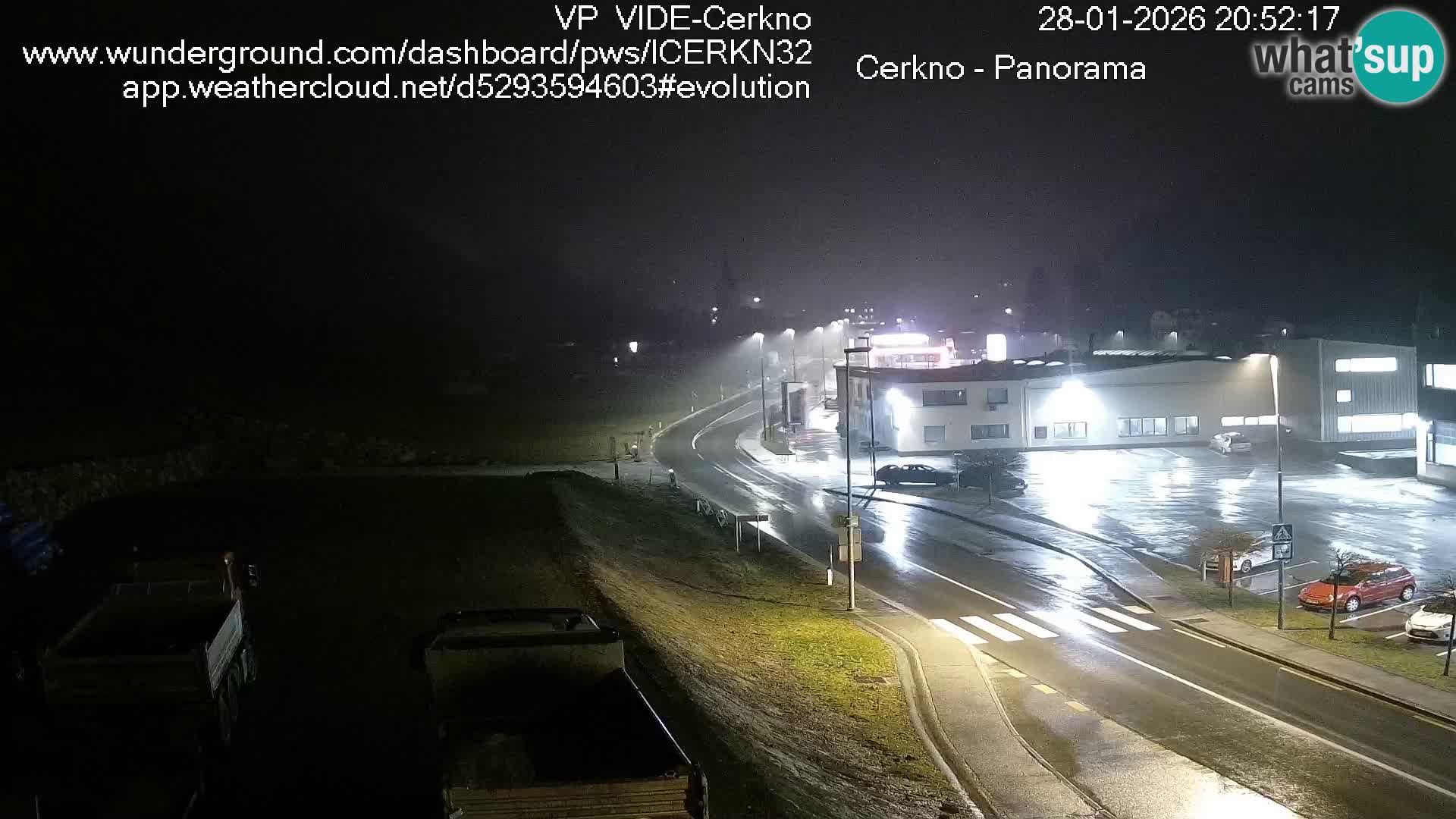 Cerkno city entrance Live Webcam