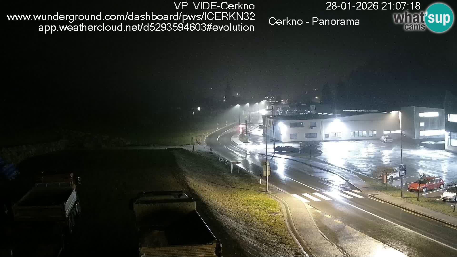 Cerkno city entrance Live Webcam