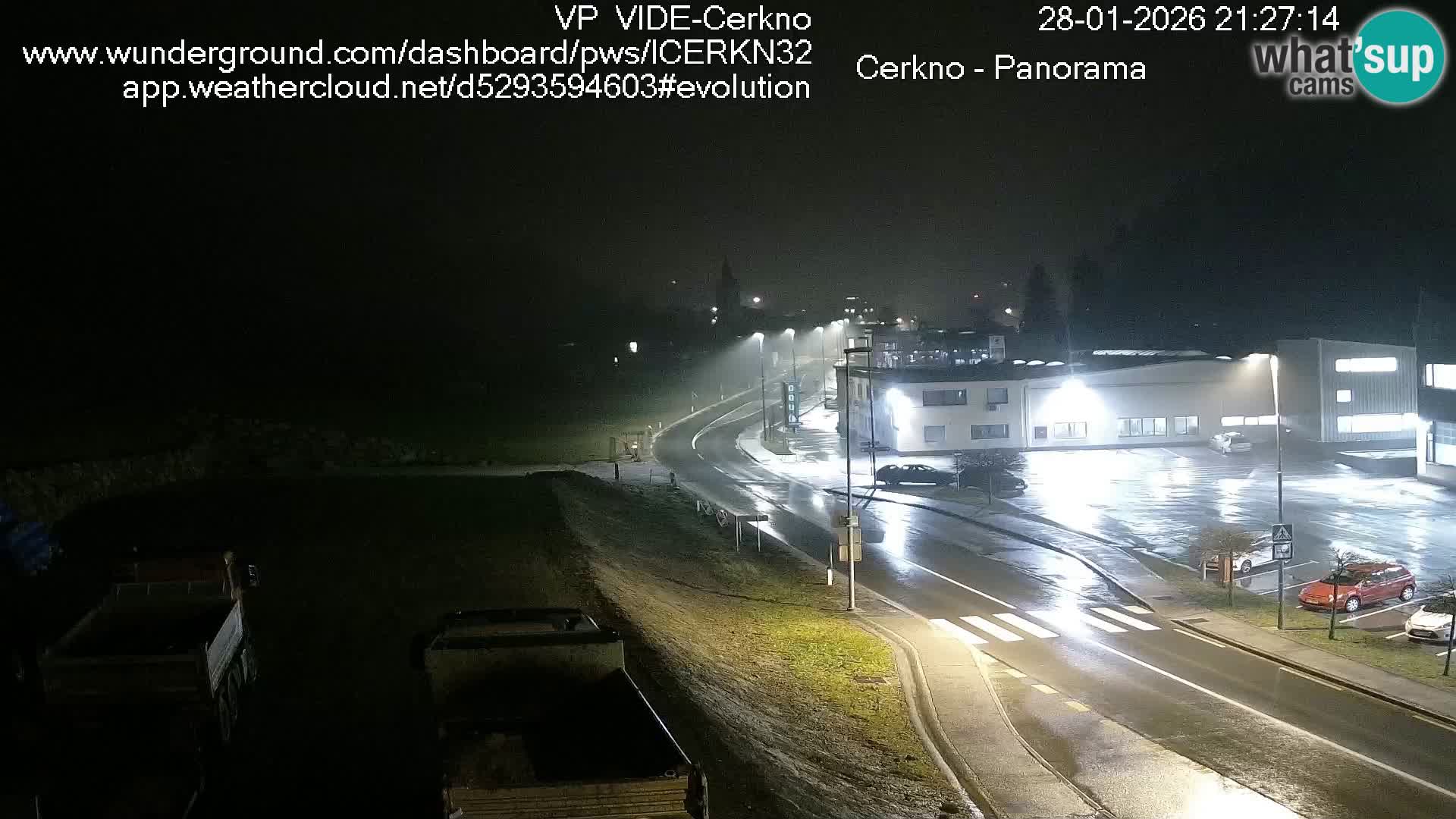 Cerkno entrada a la ciudad Webcam en vivo