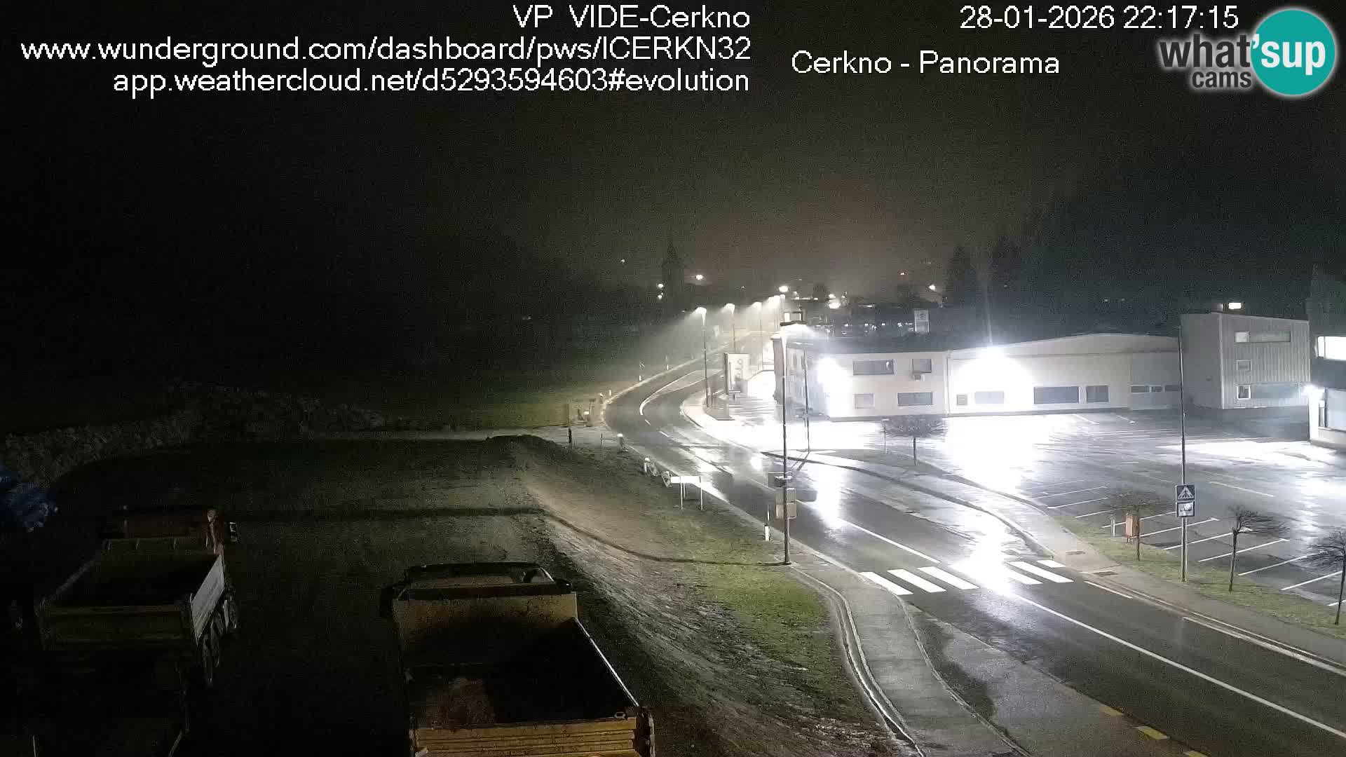 Cerkno entrada a la ciudad Webcam en vivo