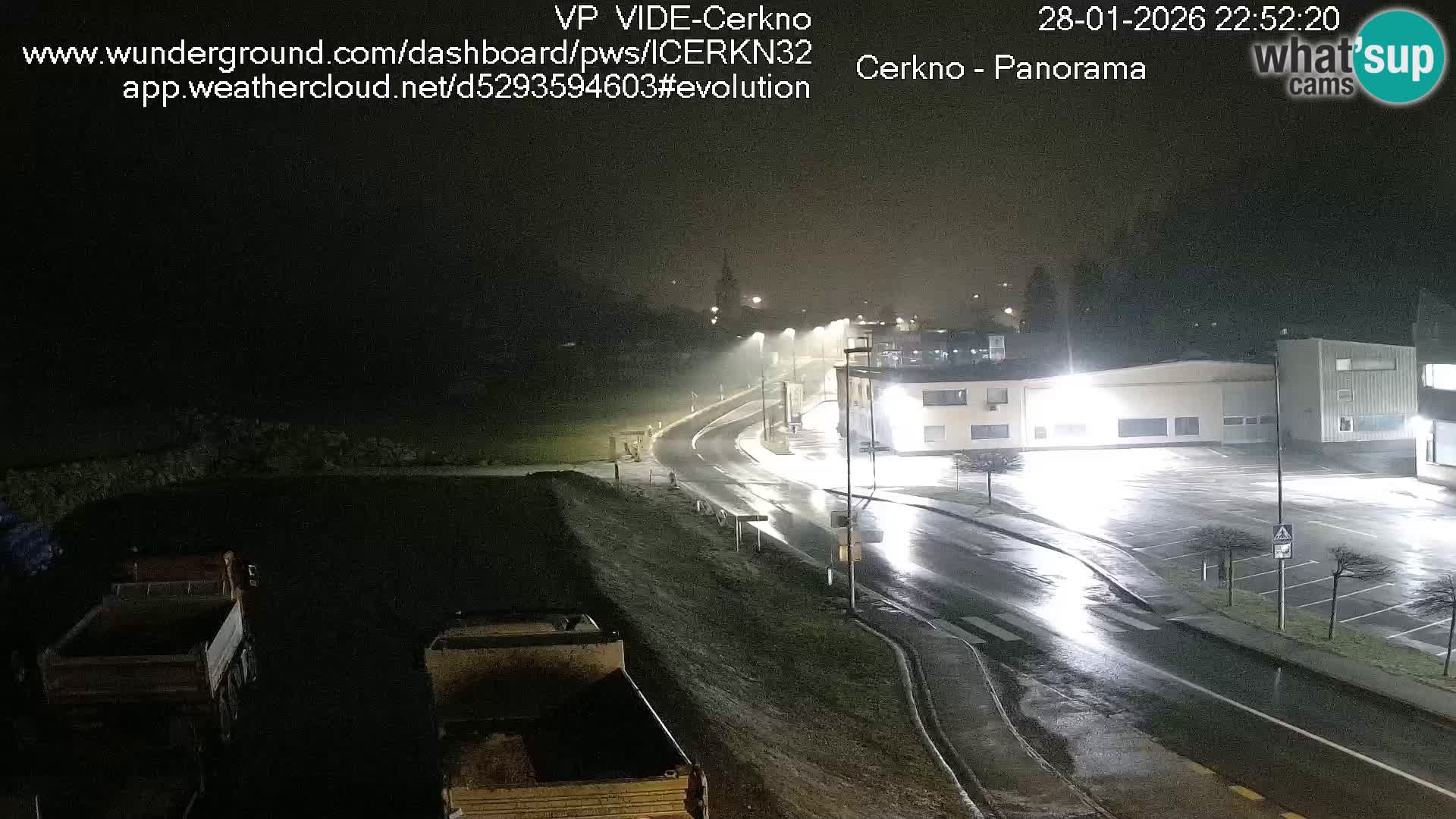 Cerkno entrada a la ciudad Webcam en vivo