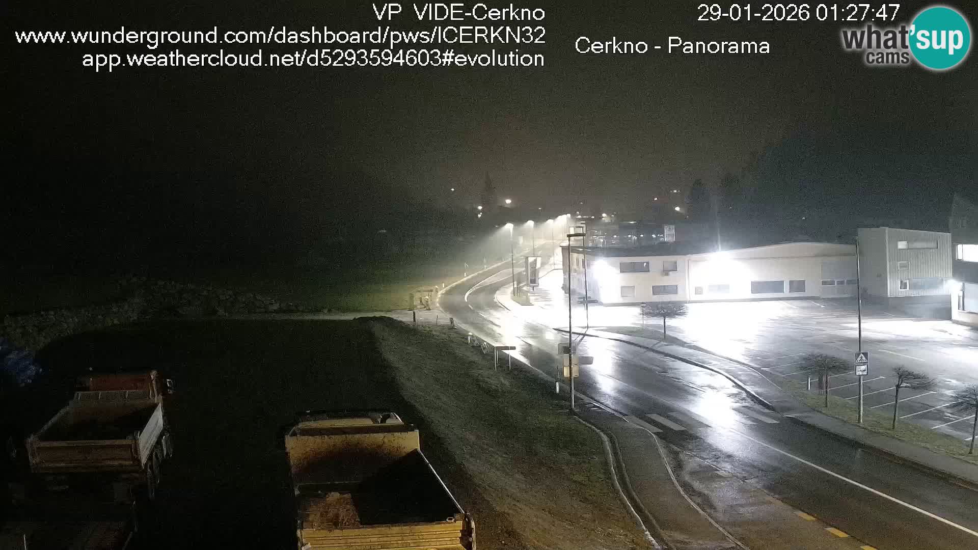 Cerkno entrada a la ciudad Webcam en vivo