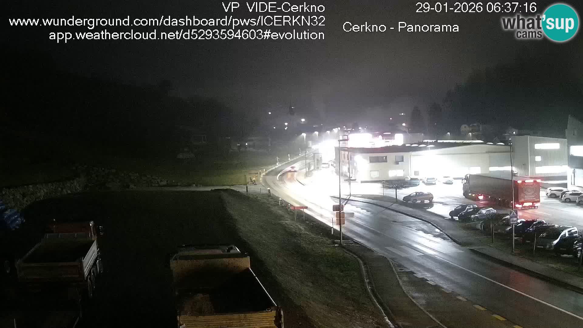 Cerkno entrada a la ciudad Webcam en vivo