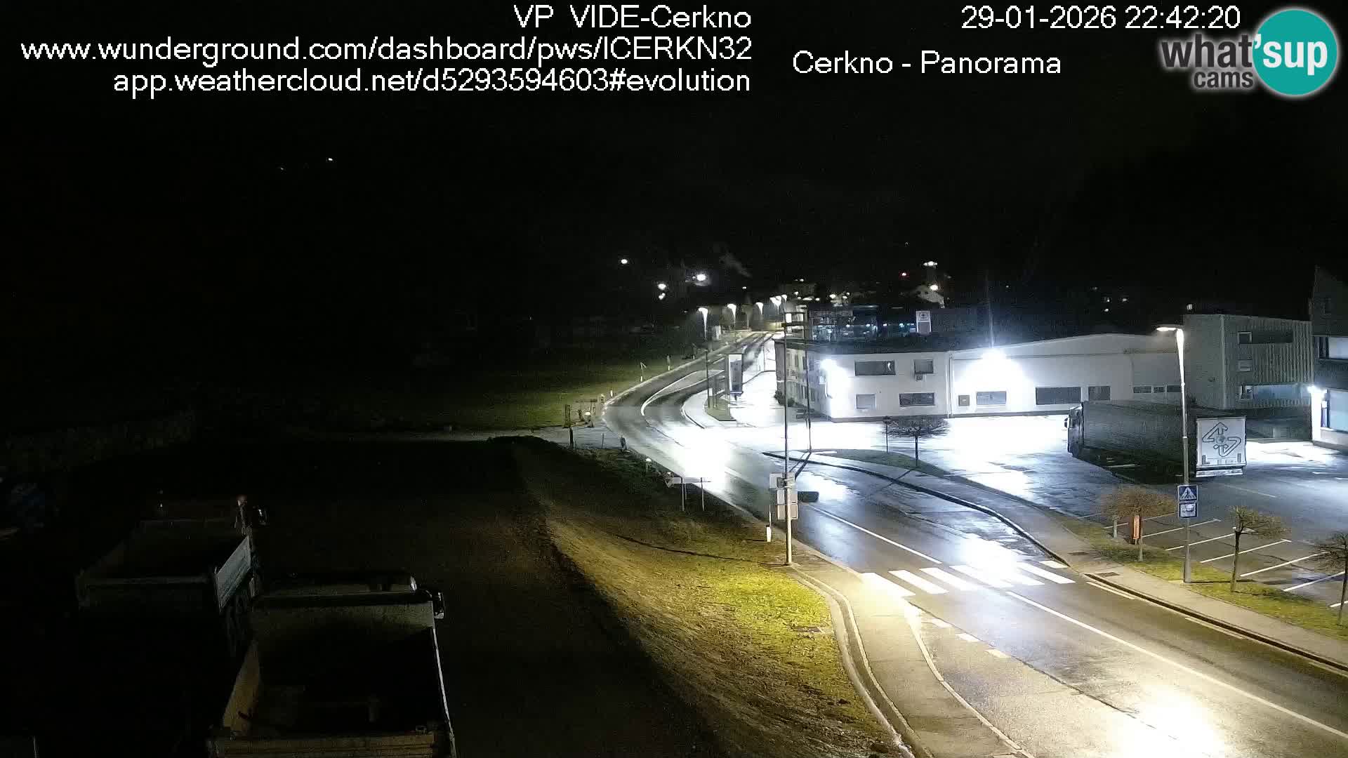 Cerkno city entrance Live Webcam