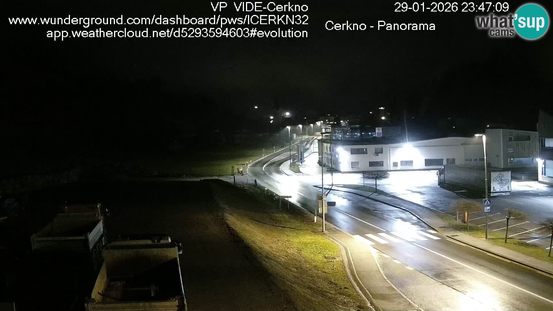Cerkno city entrance Live Webcam