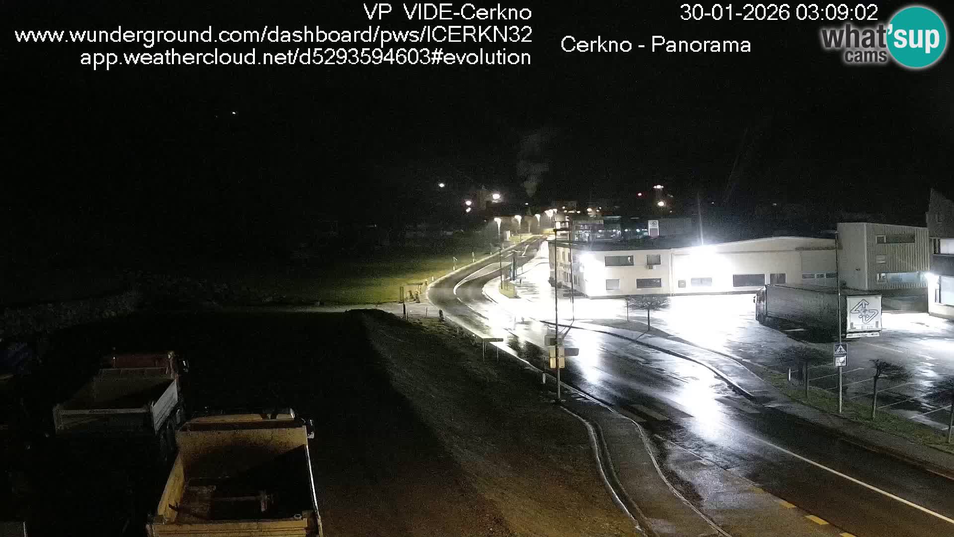Cerkno entrada a la ciudad Webcam en vivo