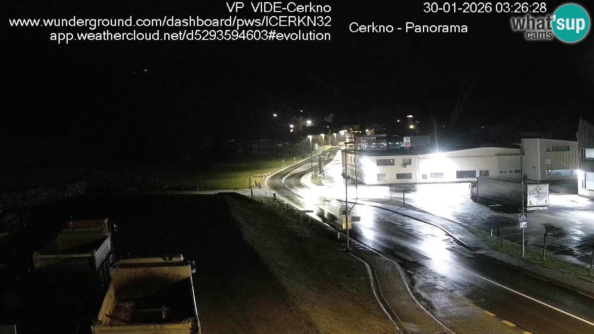 Webcam en direct – Entrée de la ville de Cerkno