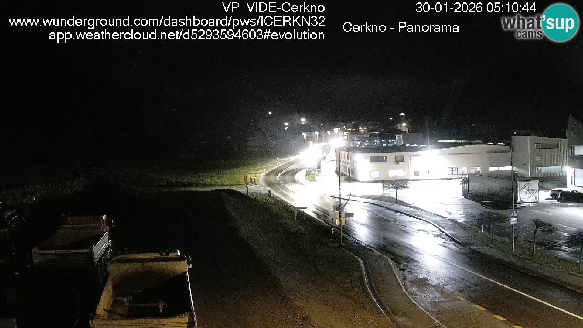 Webcam en direct – Entrée de la ville de Cerkno