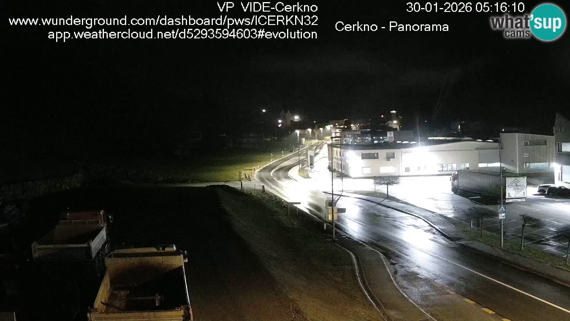 Cerkno entrada a la ciudad Webcam en vivo
