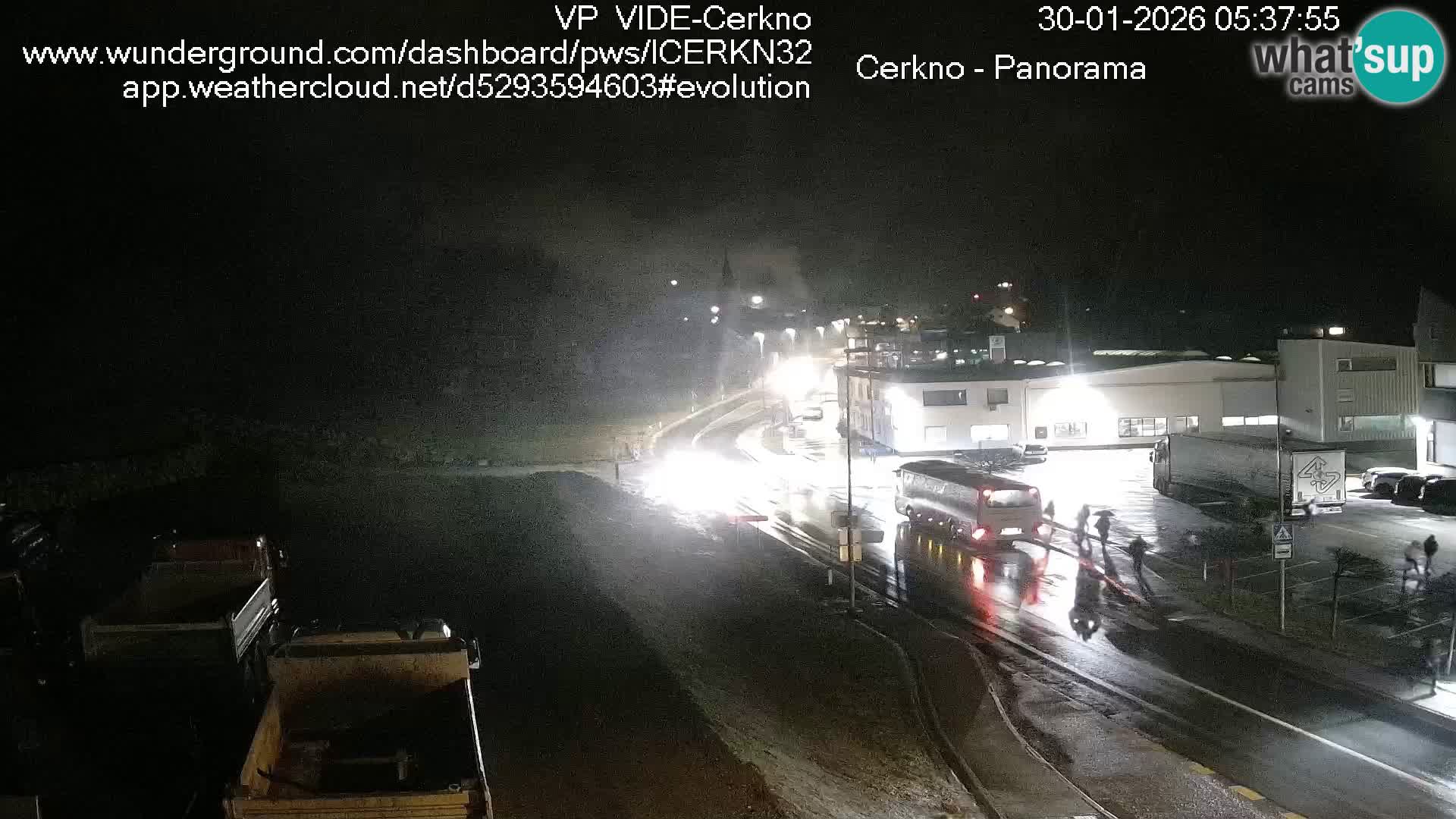 Cerkno city entrance Live Webcam