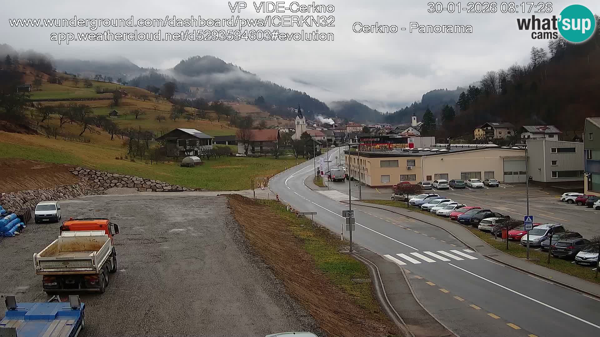 Cerkno ulaz u grad – Kamera uživo