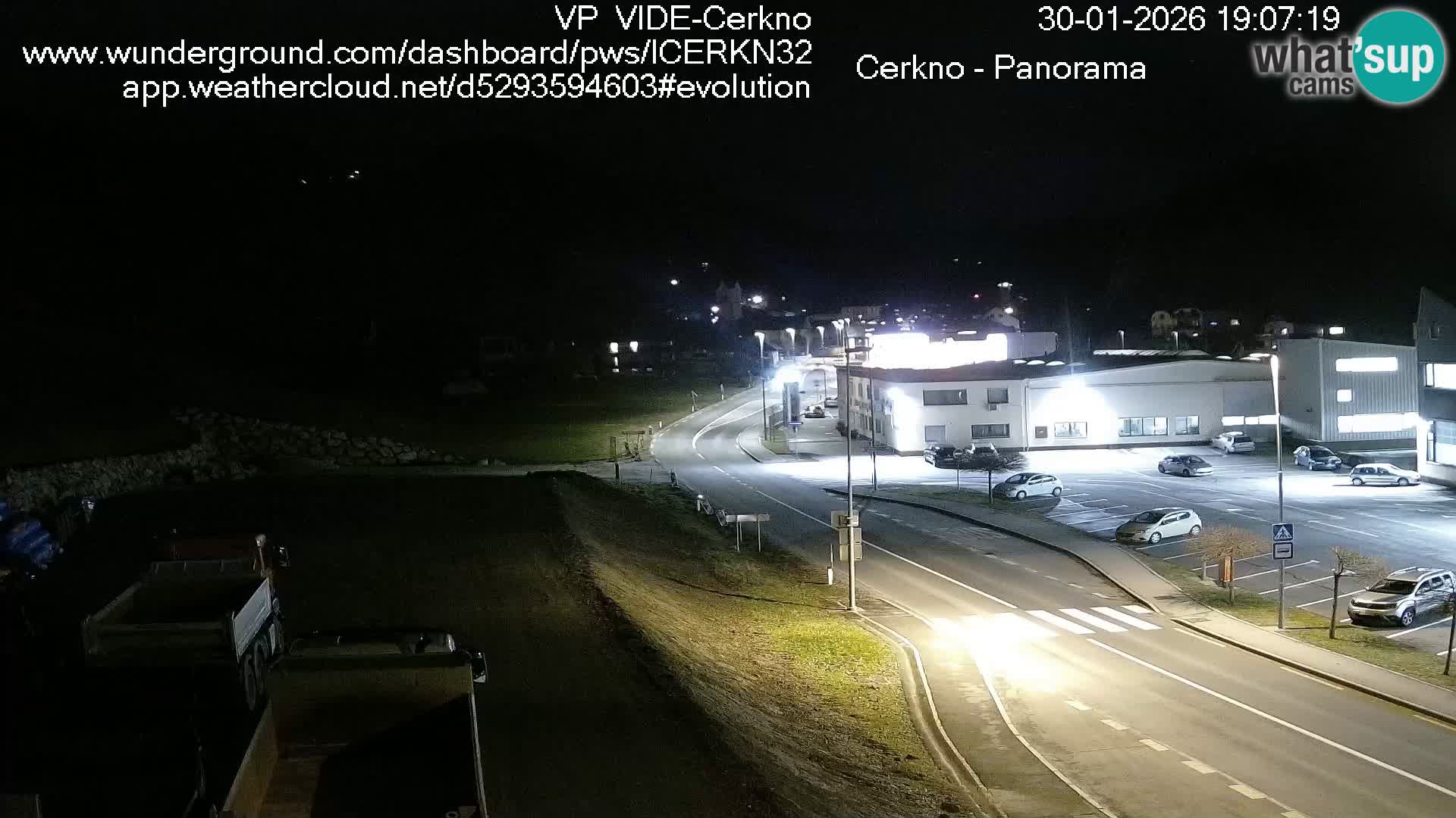 Cerkno city entrance Live Webcam