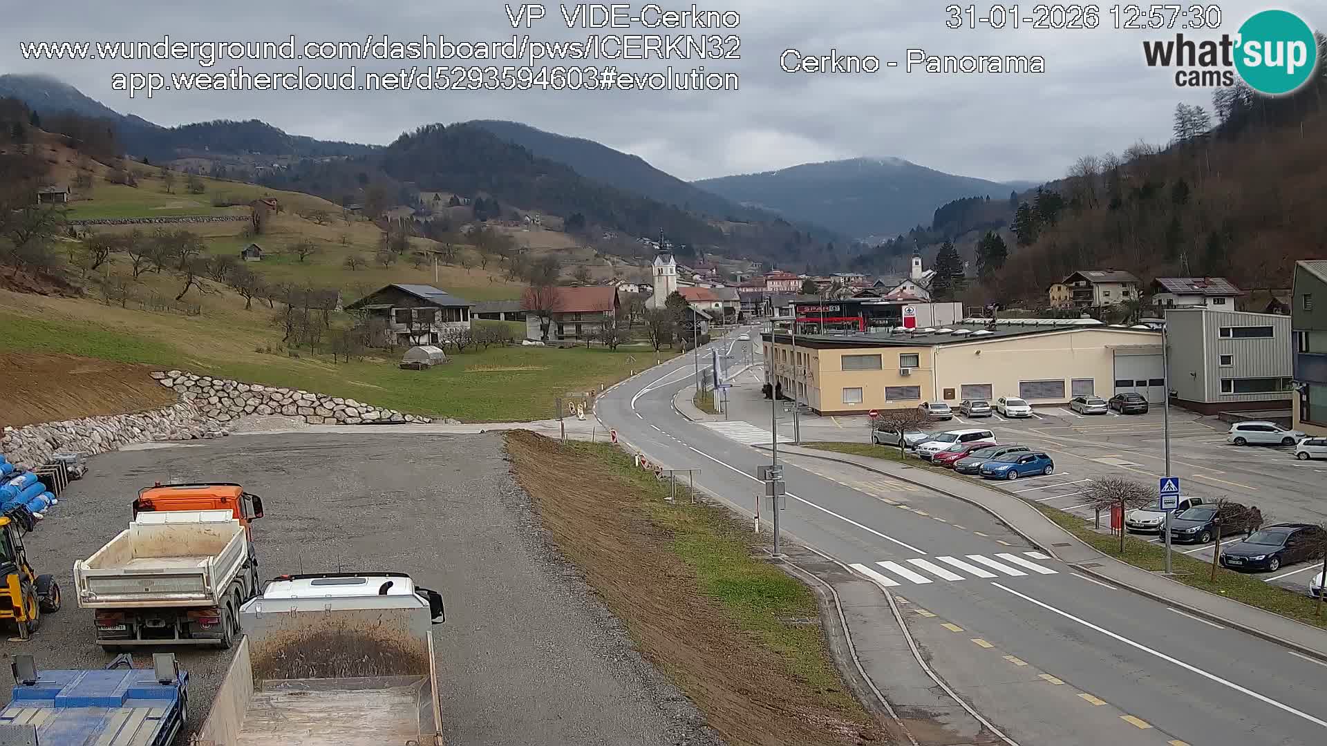 Cerkno ulaz u grad – Kamera uživo