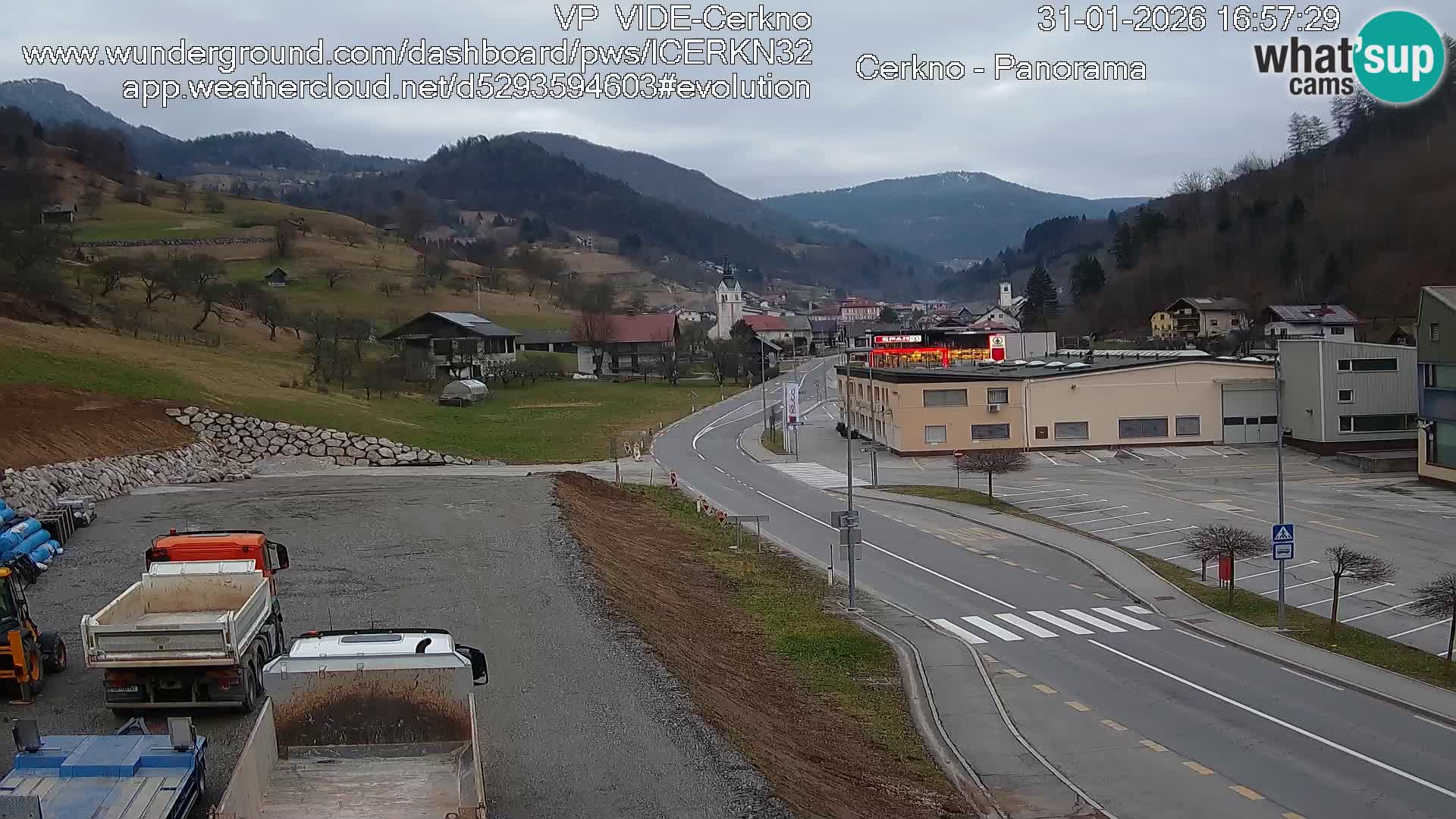Webcam Ingresso Città di Cerkno