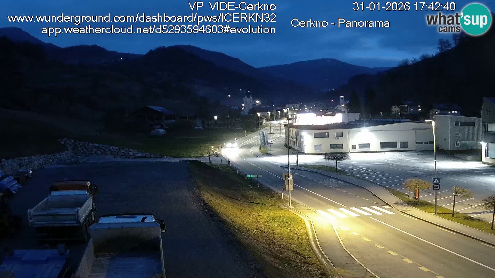 Cerkno ulaz u grad – Kamera uživo