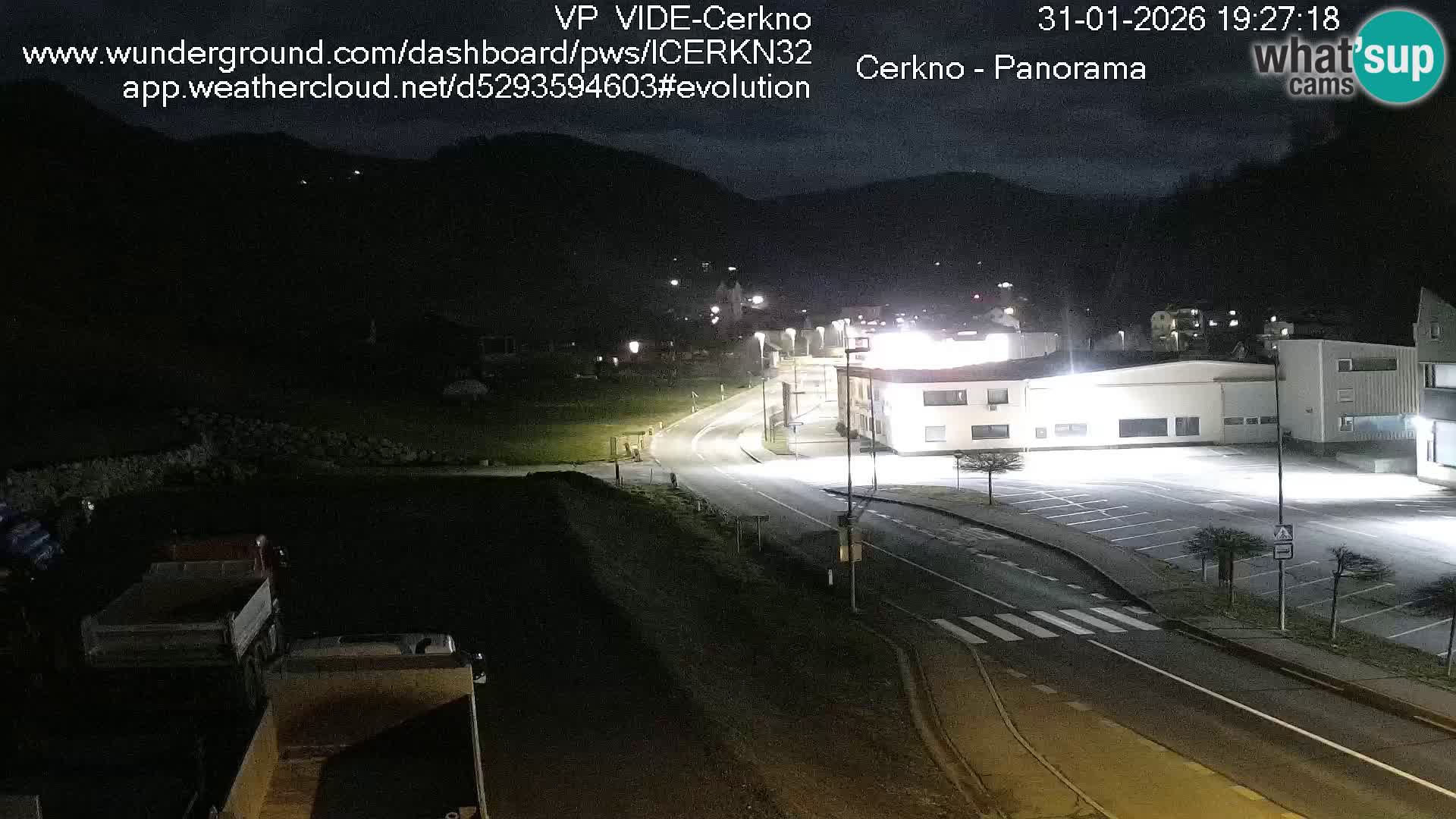 Webcam en direct – Entrée de la ville de Cerkno