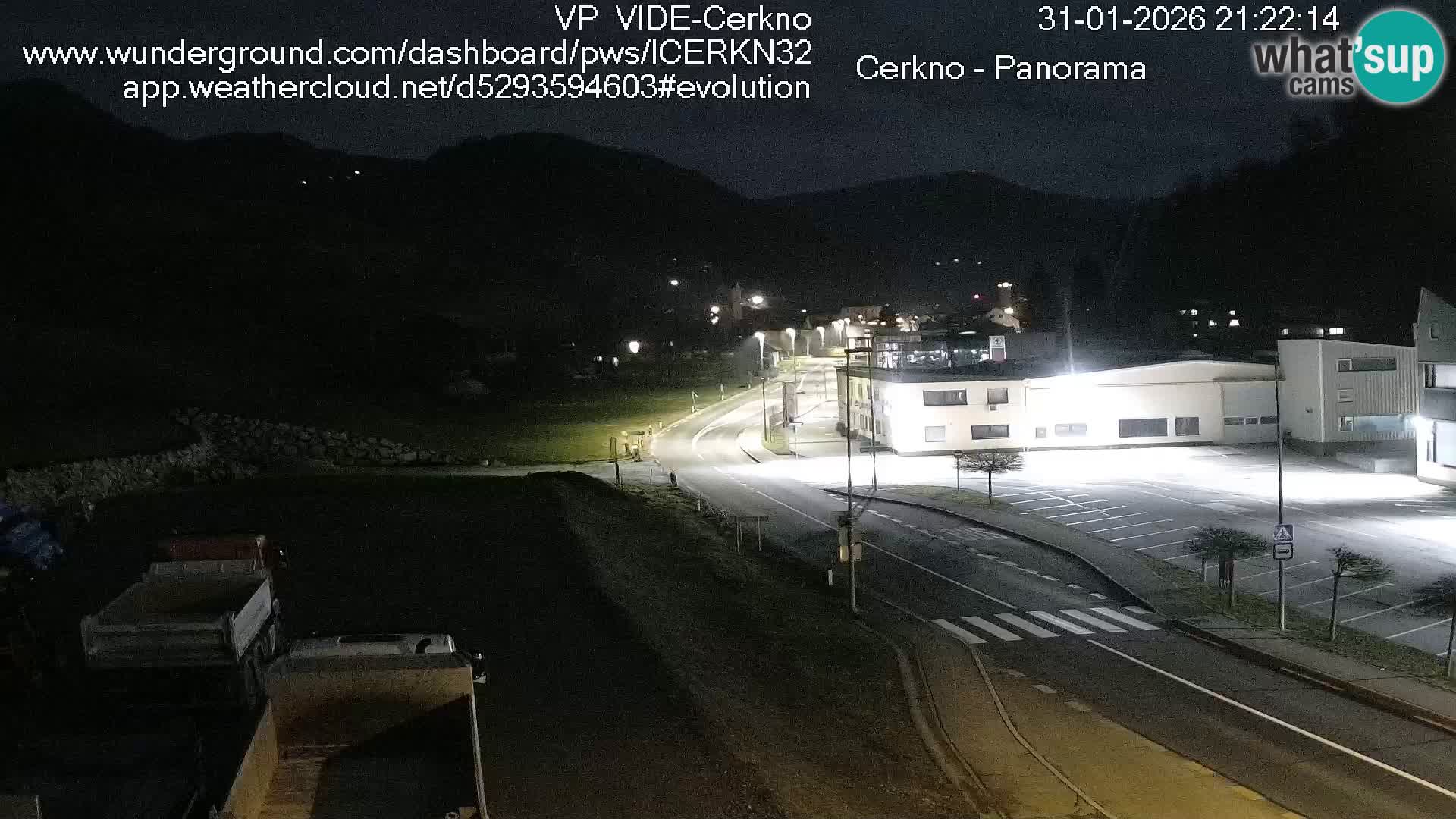Webcam en direct – Entrée de la ville de Cerkno