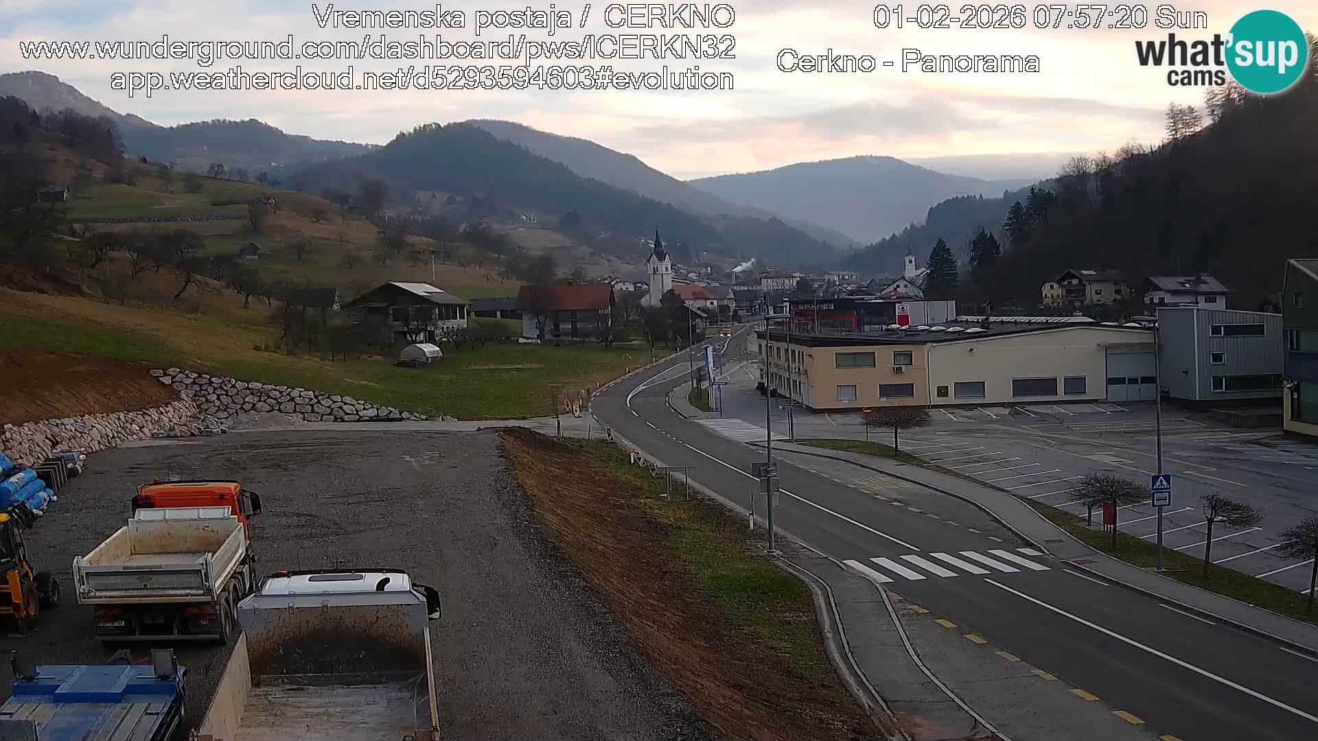 Cerkno ulaz u grad – Kamera uživo