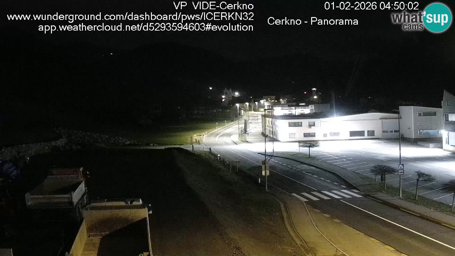 Cerkno city entrance Live Webcam