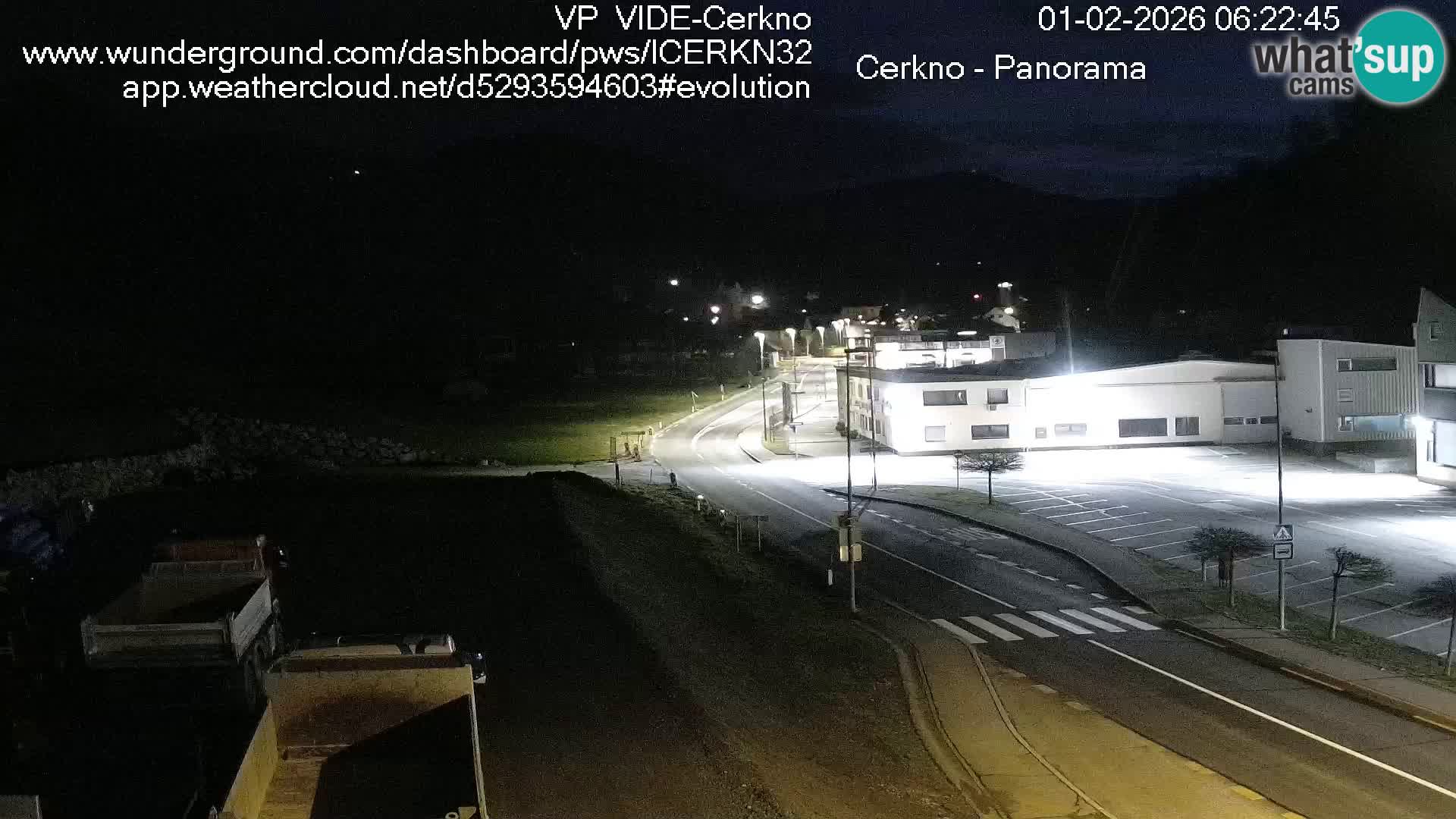 Cerkno city entrance Live Webcam