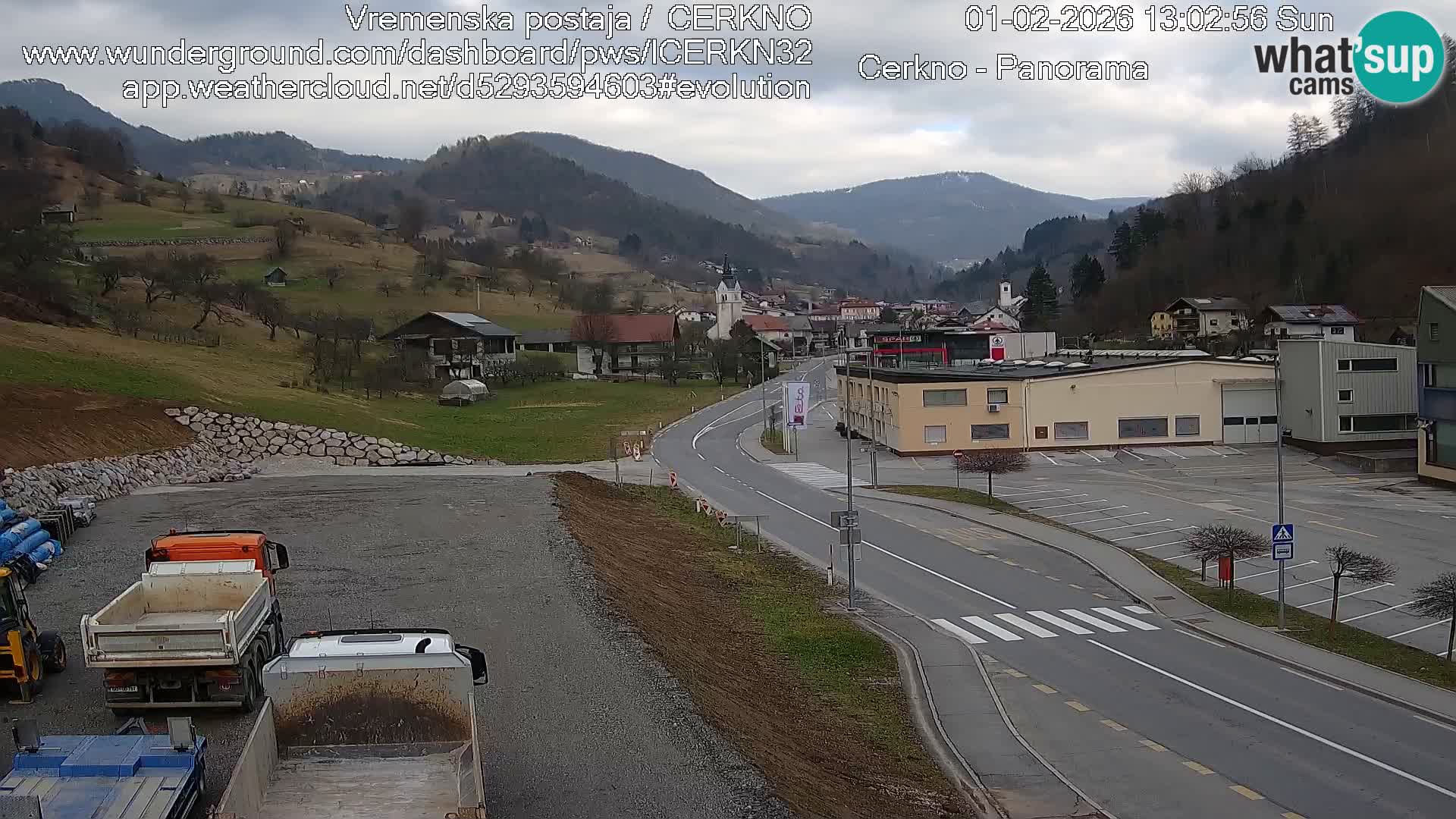 Cerkno ulaz u grad – Kamera uživo