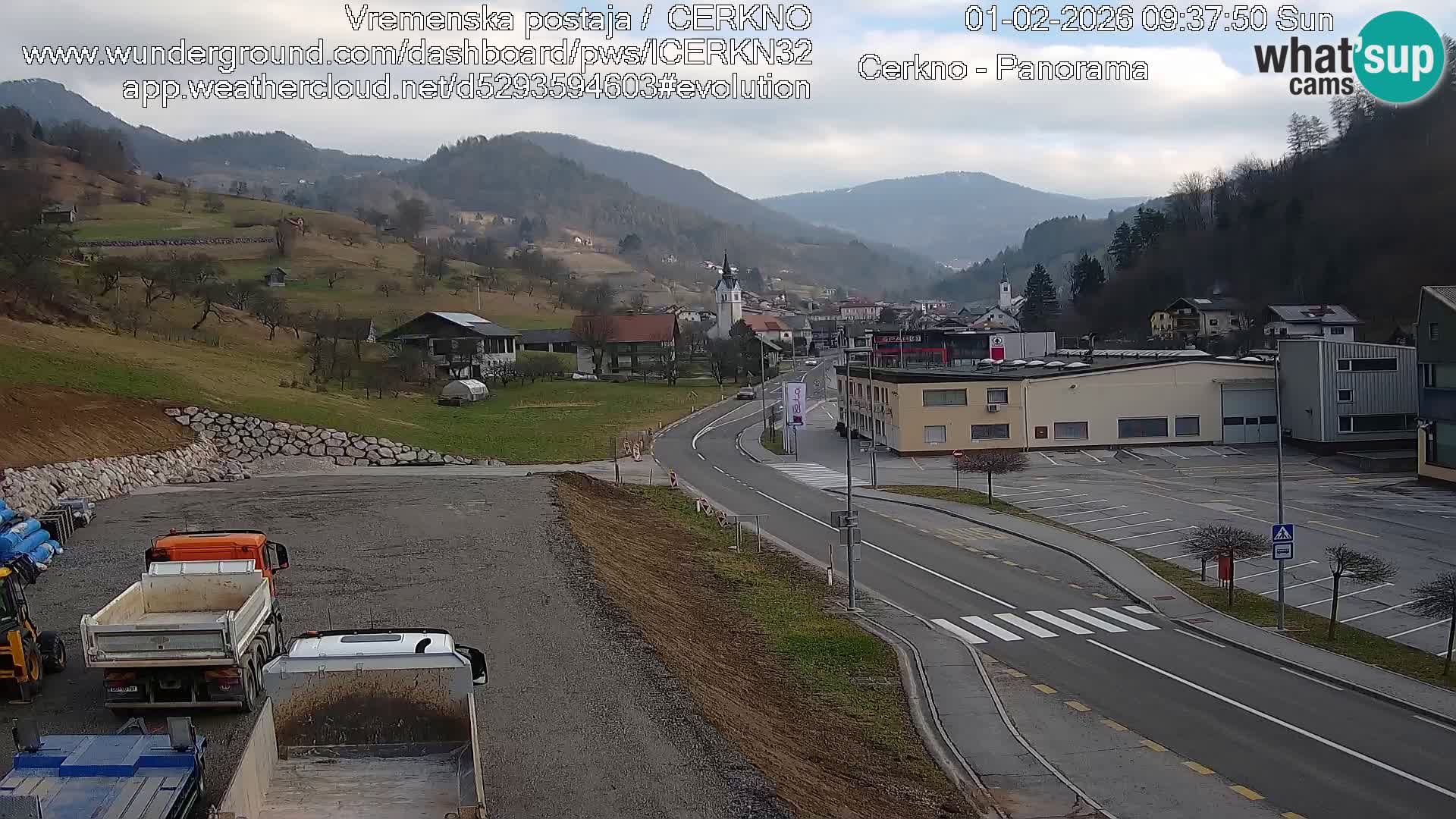 Cerkno ulaz u grad – Kamera uživo
