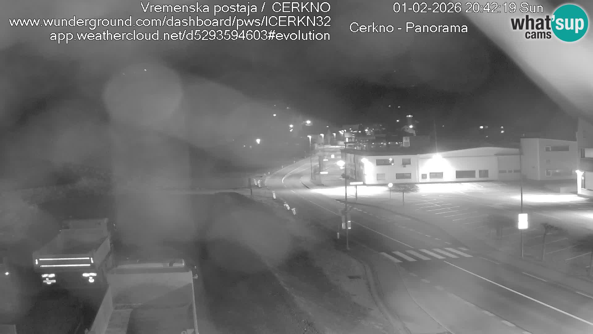 Webcam en direct – Entrée de la ville de Cerkno